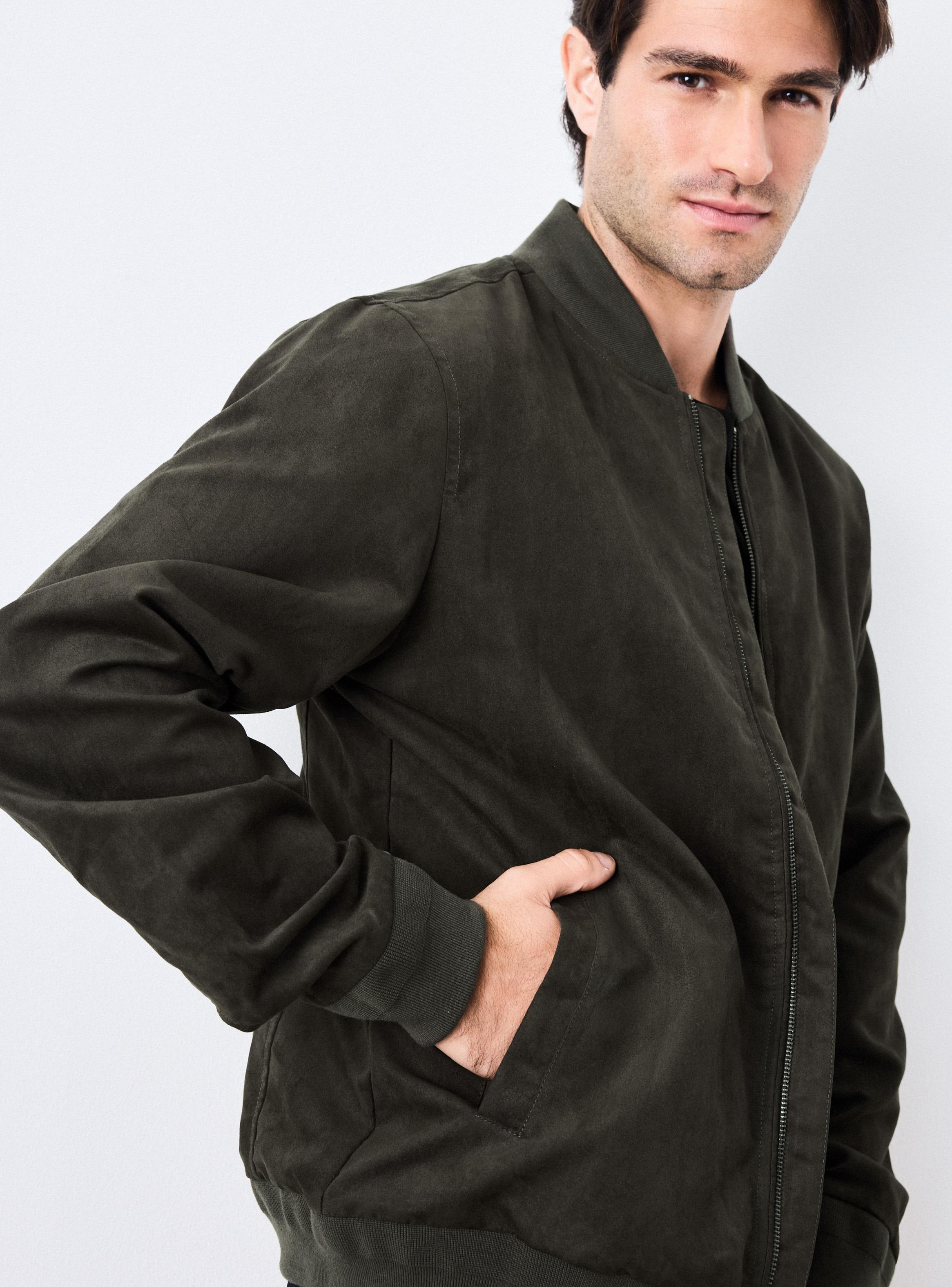 Chaqueta Bomber Gamuza-2