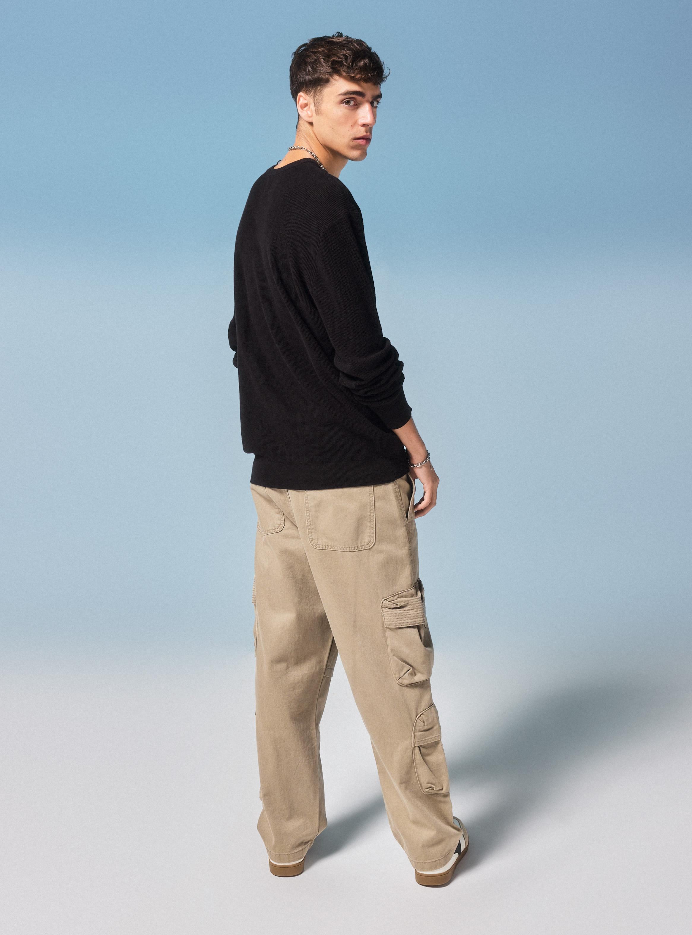 Sweater Slim Fit Waffle-5