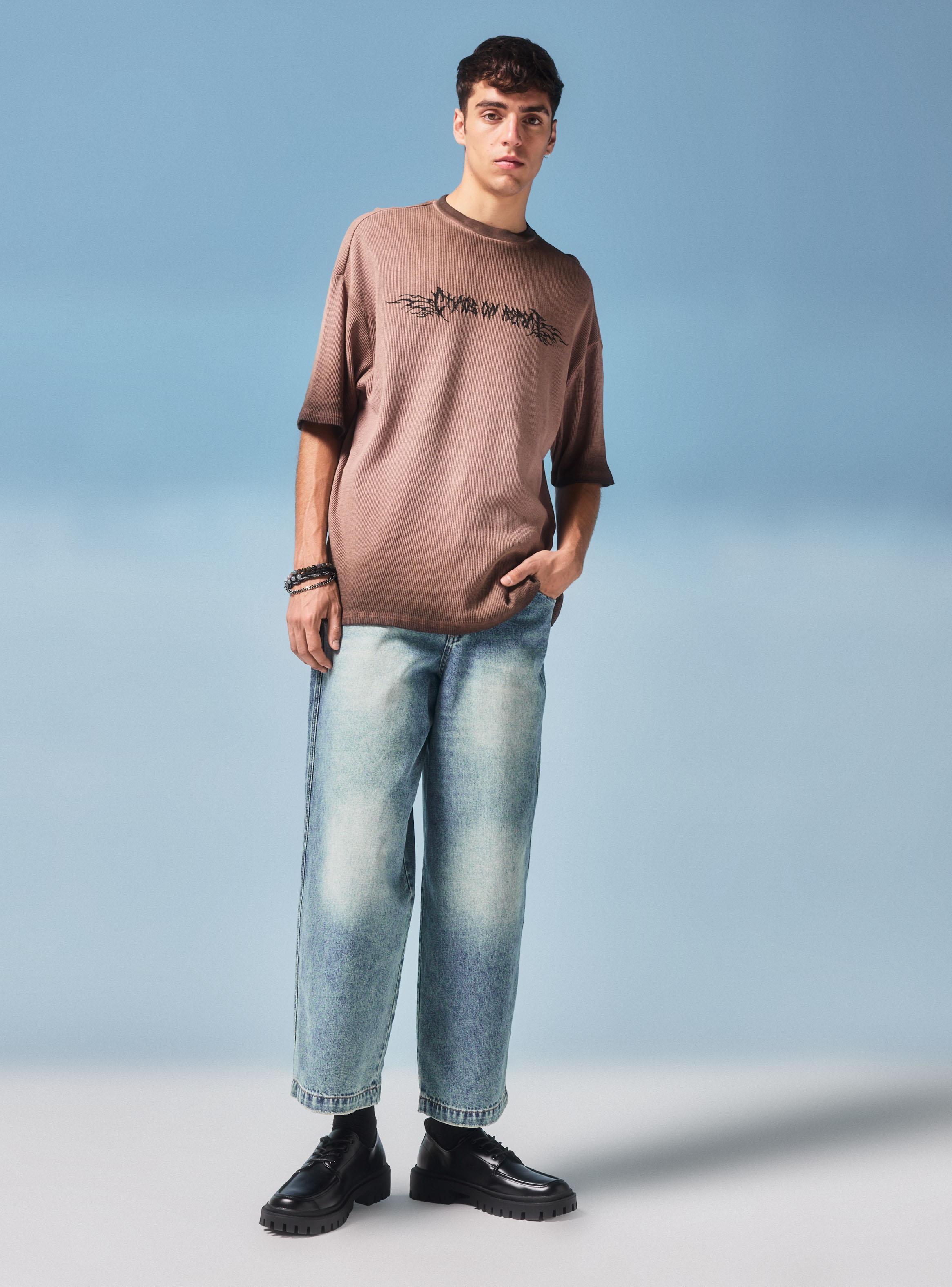 Jeans Barrel Desgastado Skater-4