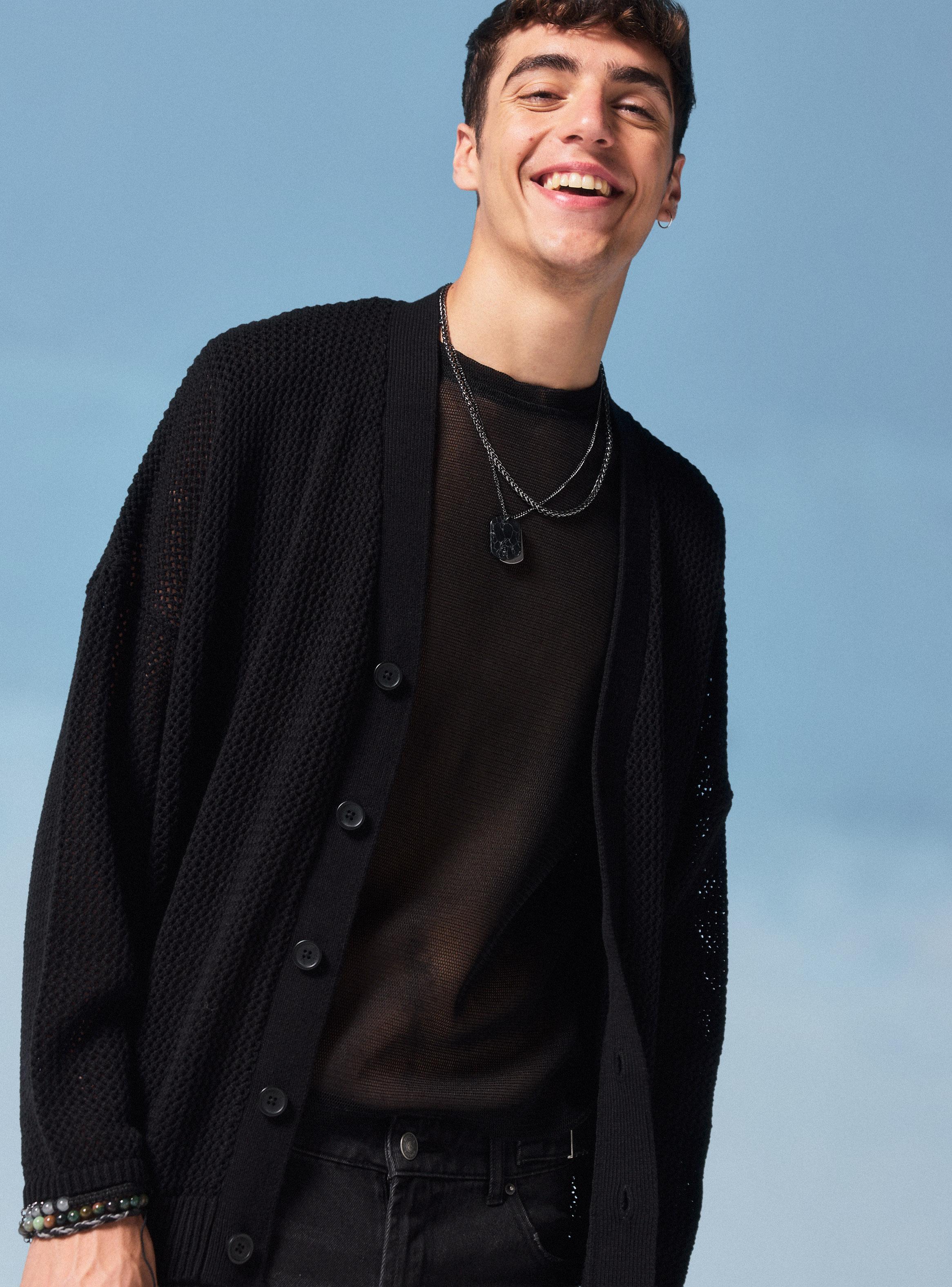 Chaleco Cardigan Calado-2