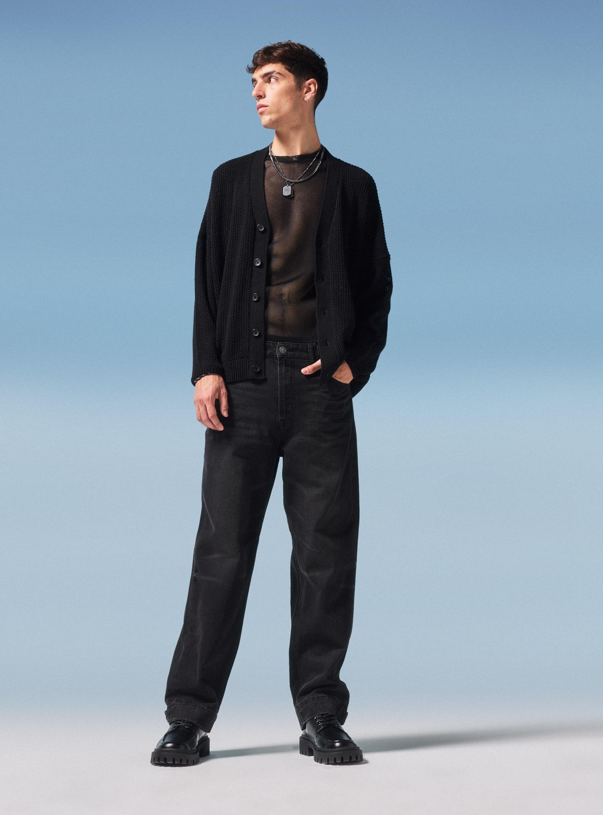 Chaleco Cardigan Calado-4