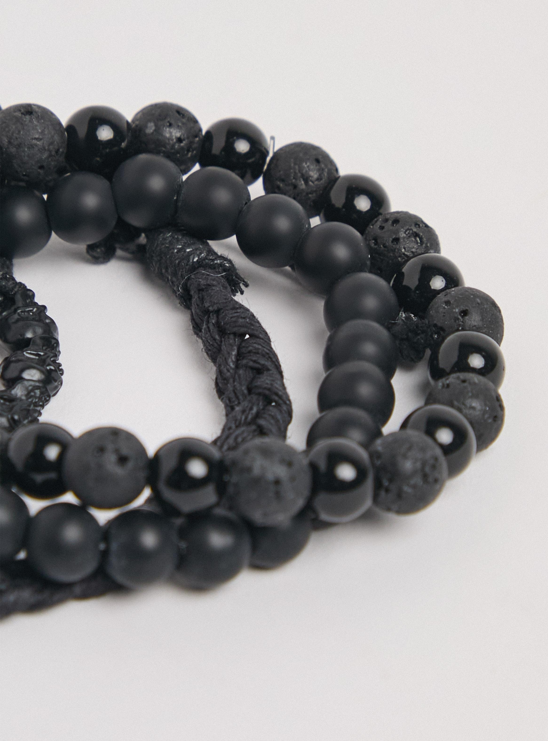 Set de Accesorios Mix Pulseras Negras 4 Piezas-2