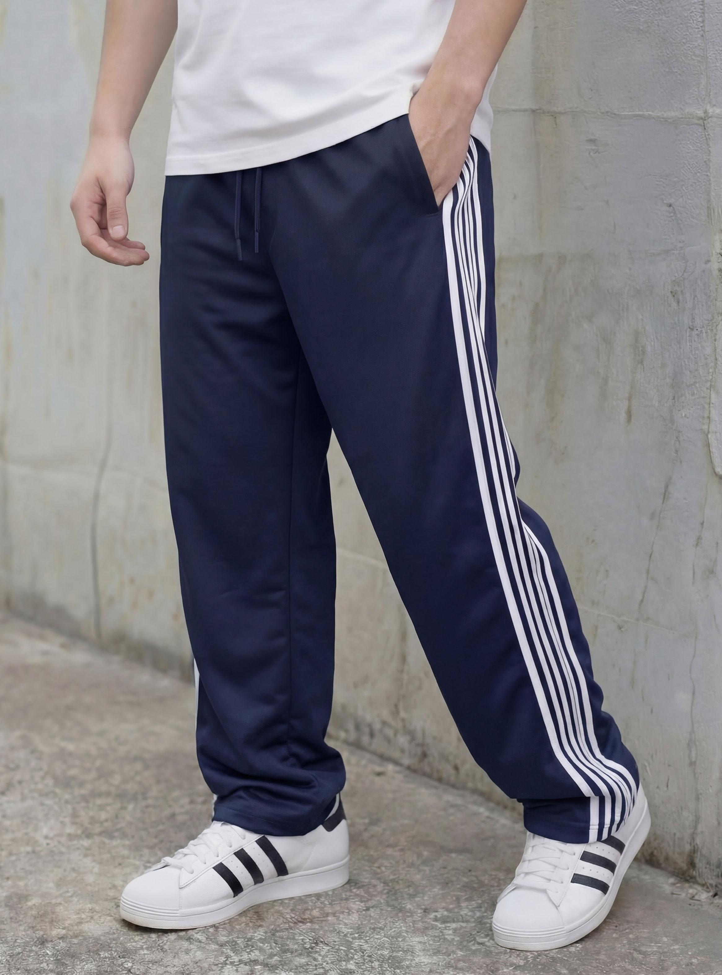 Pantalón de Buzo Baggy Líneas Laterales-2