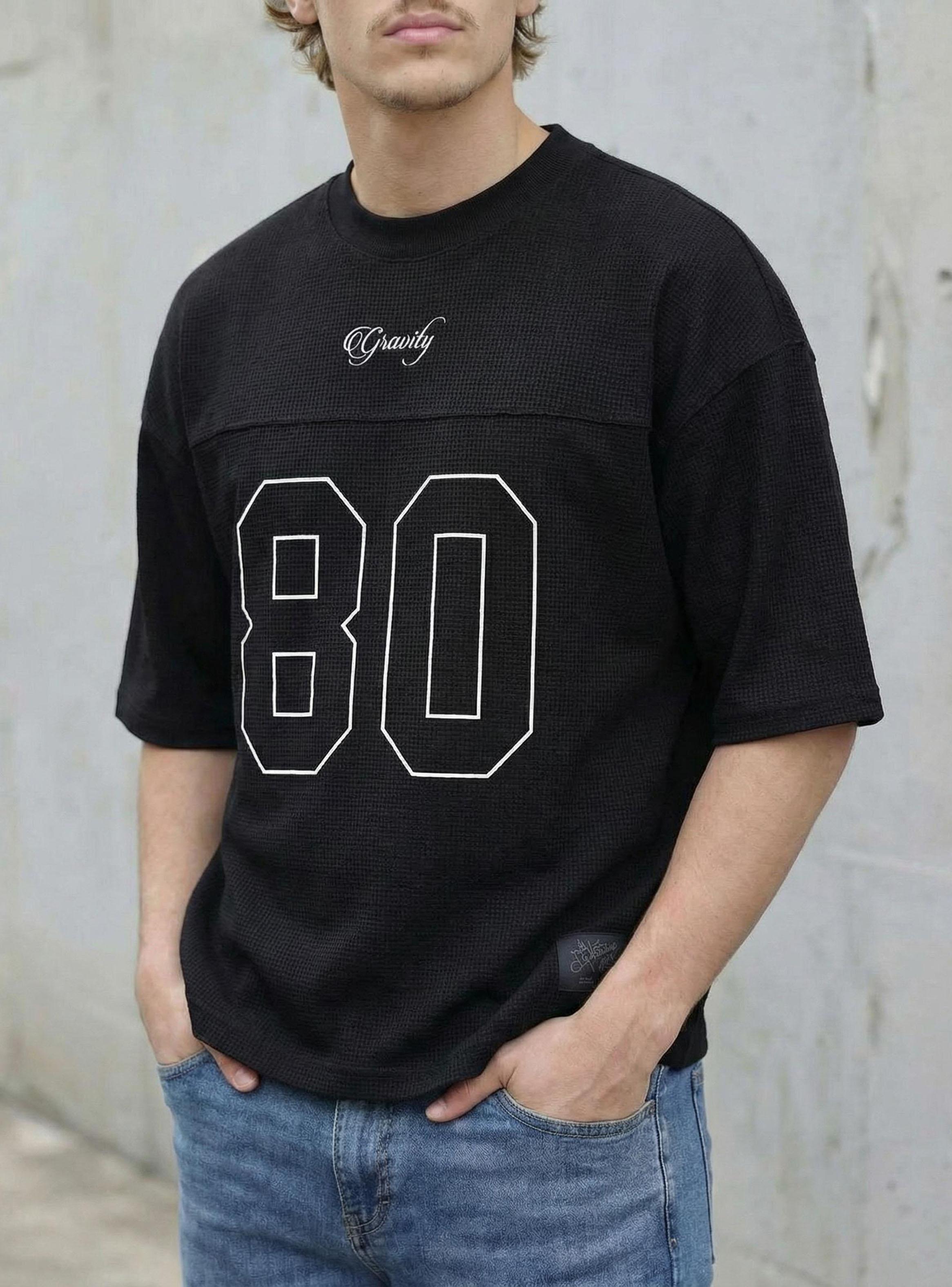 Polera Waffle American Varsity Boxy Fit-3