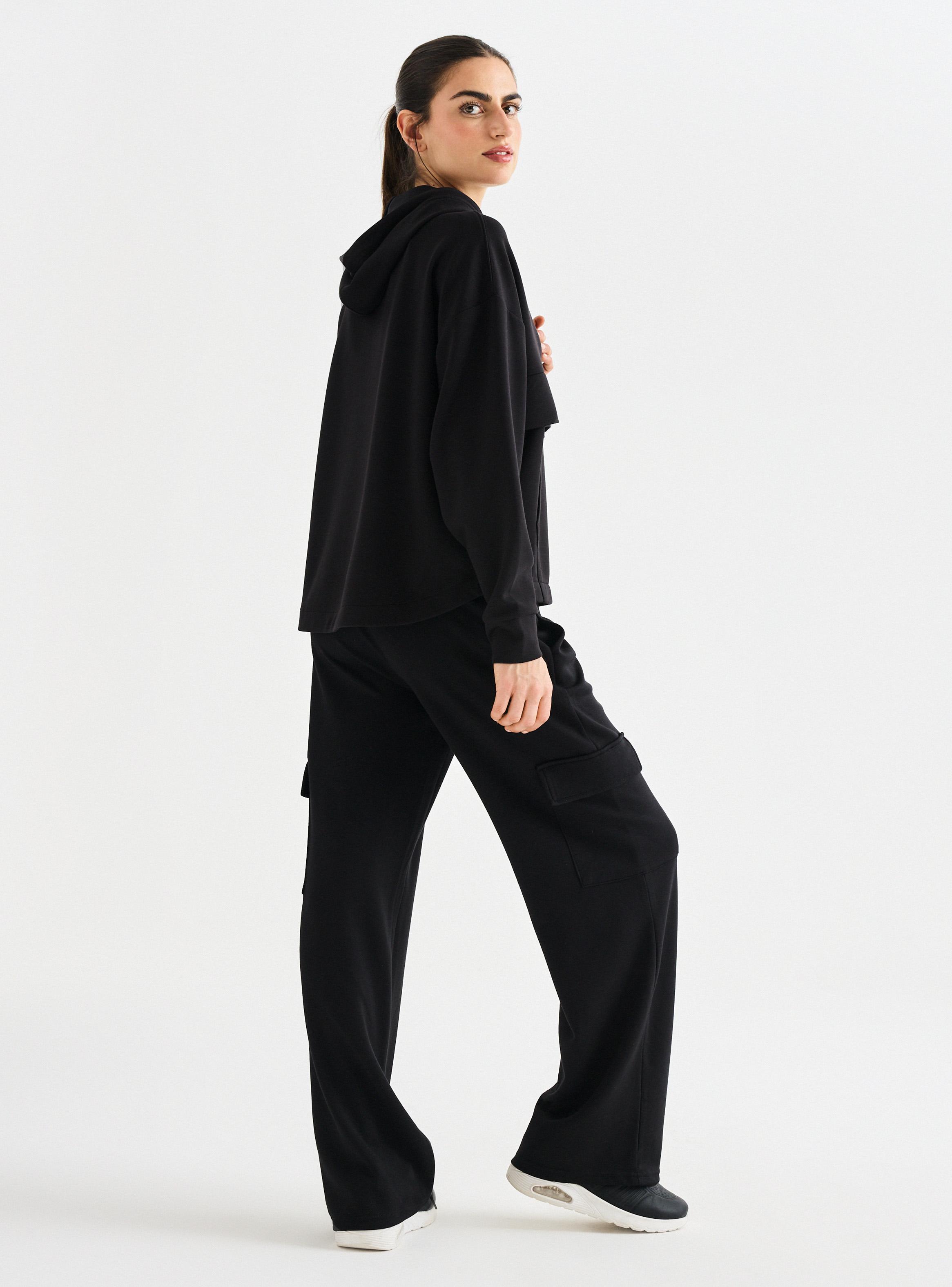 Pantalón Buzo  Cargo Wide- Leg-5