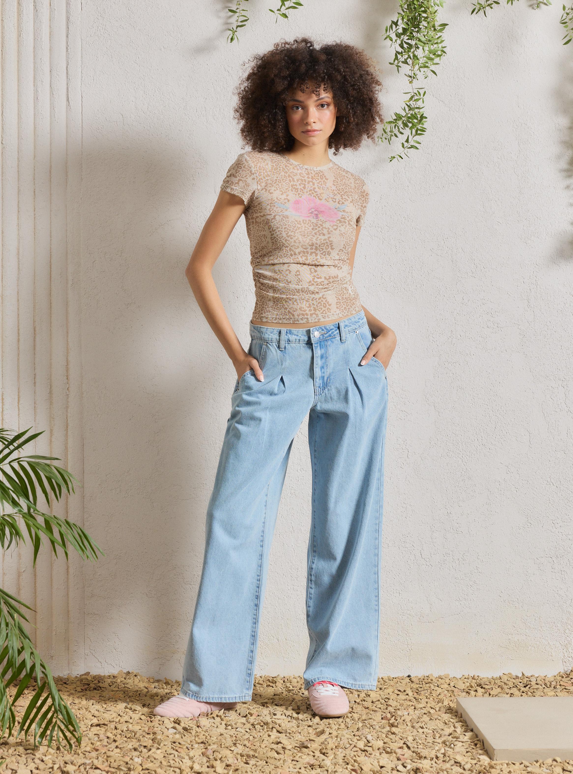 Polera Animal Print y Flores-4