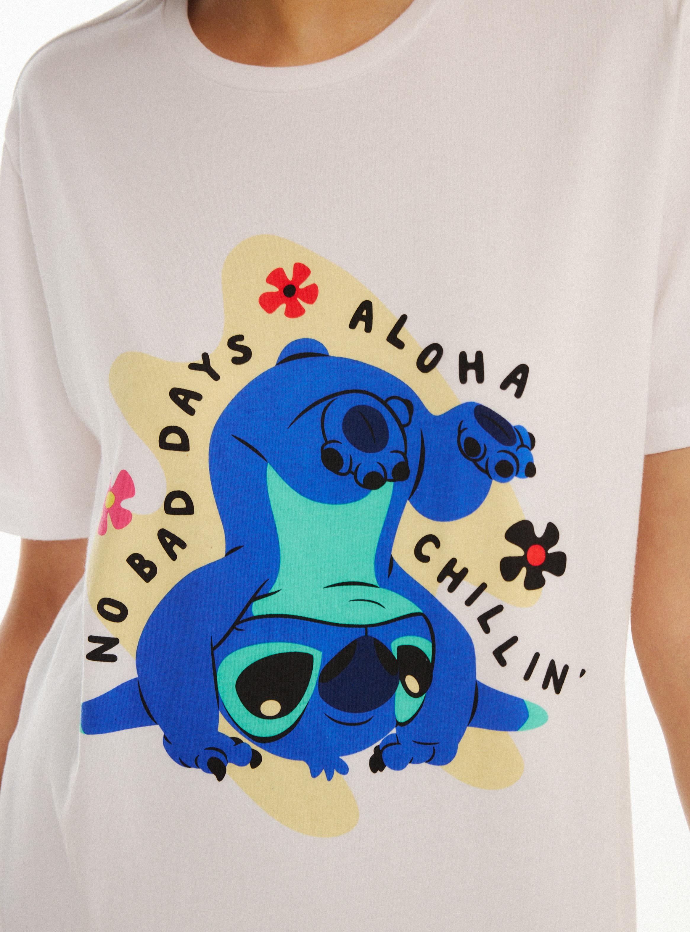 Polera Estampada Stitch Color-3