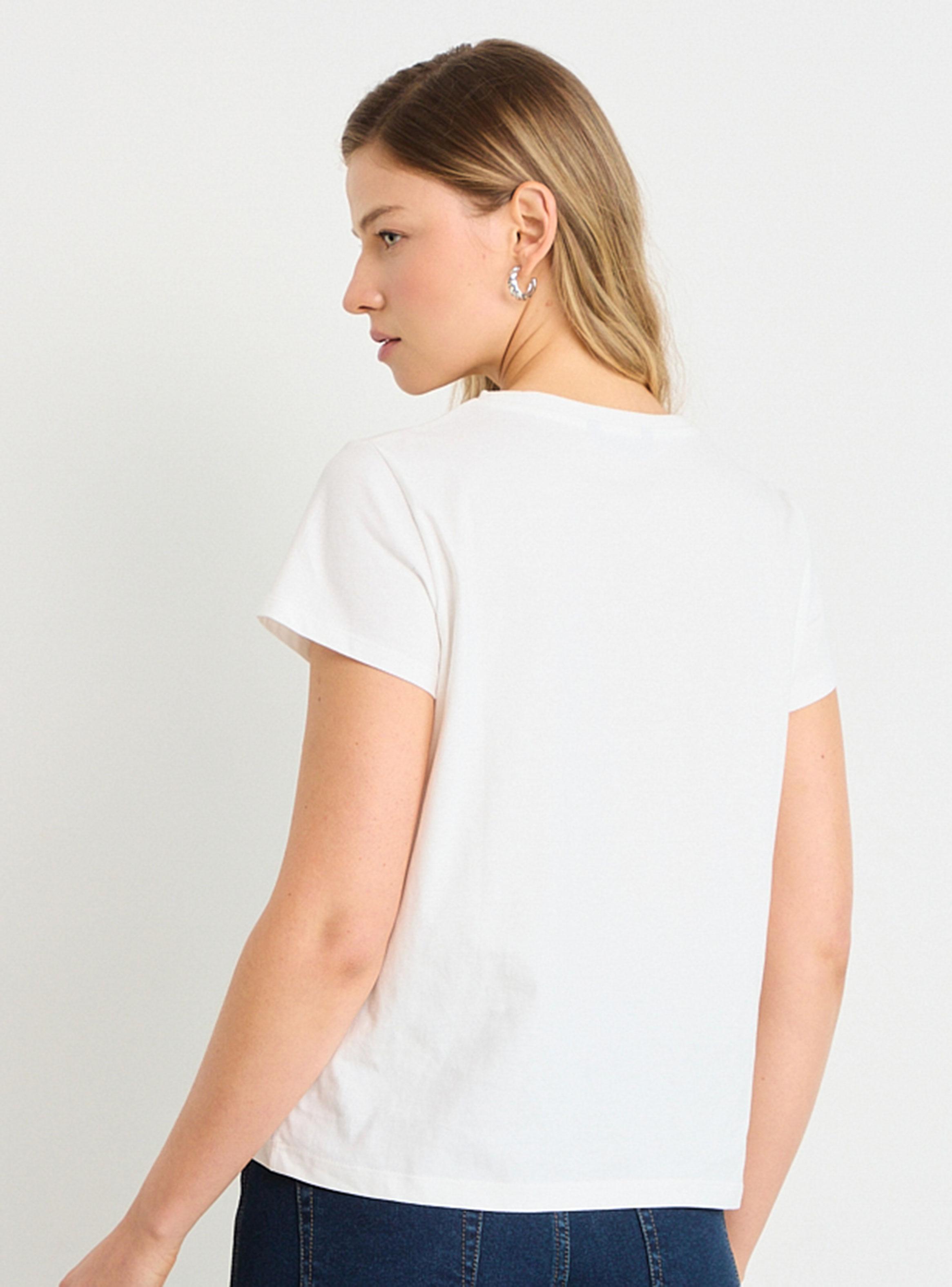 Polera con Diseño Tenue Cuello Redondo-2