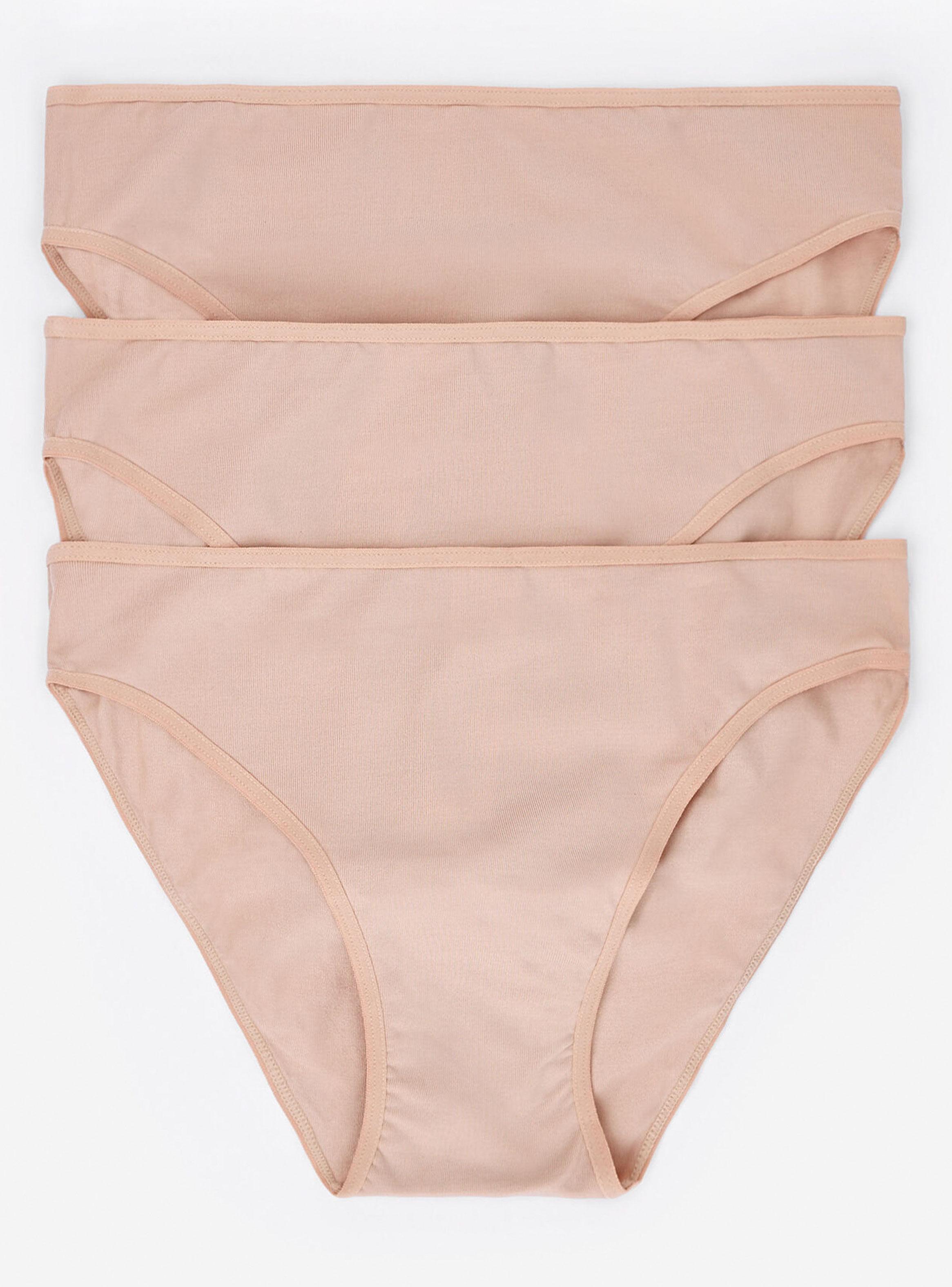 Pack Women'Secret 3 Calzones Microfibra Beige My Essentials-0