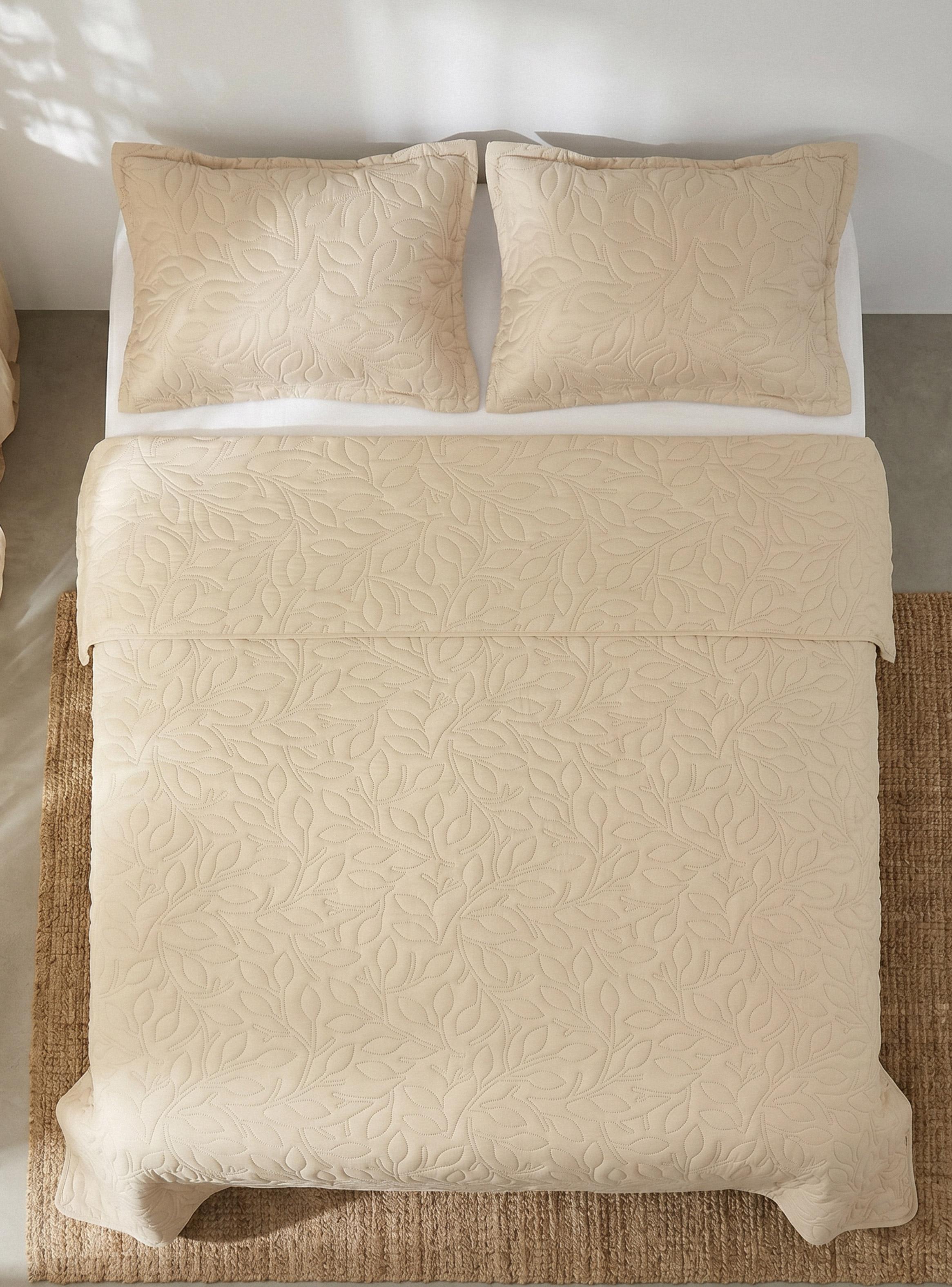 Quilt Hojas 2 Plazas-2