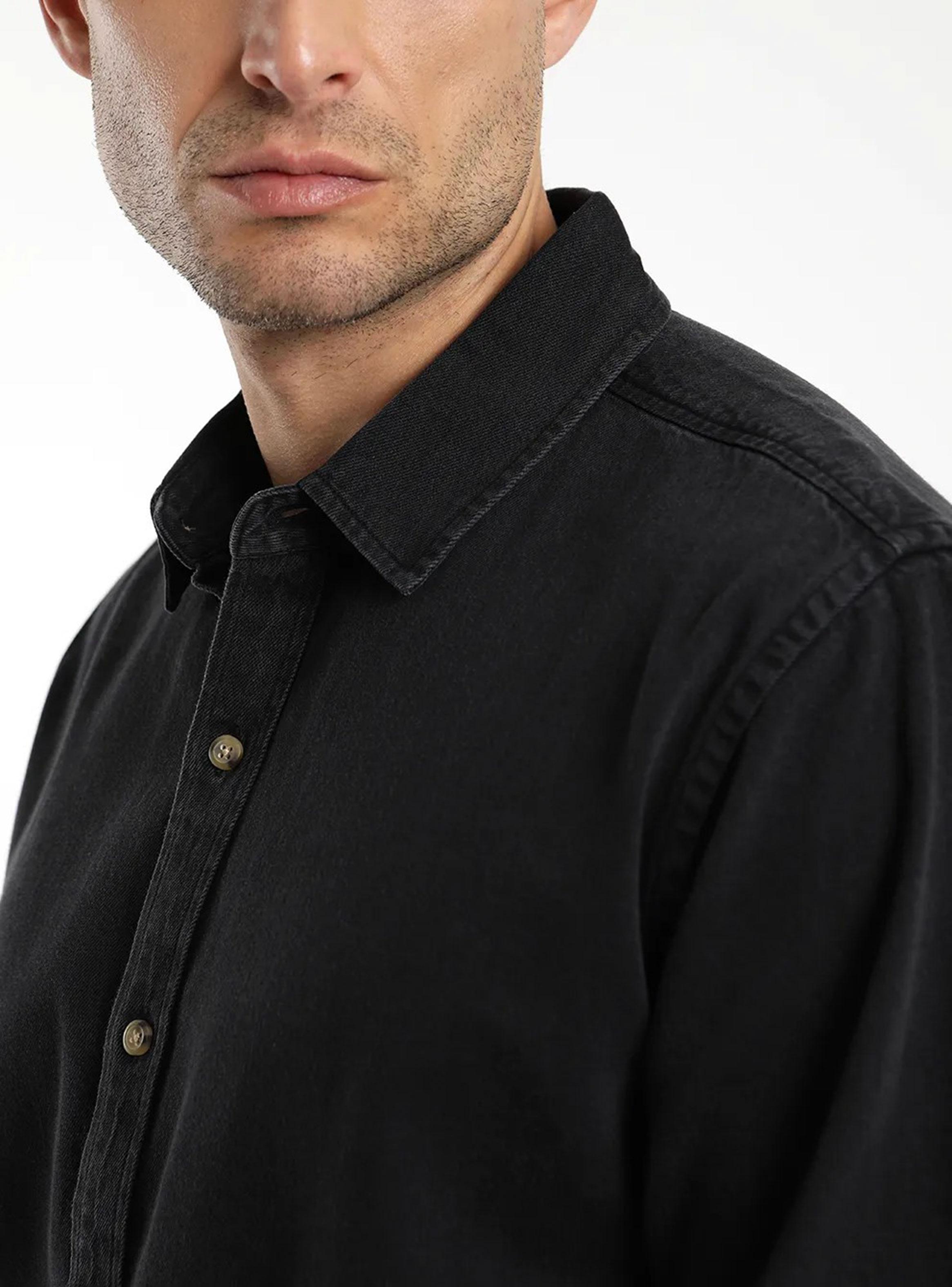 Camisa Denim Graf Manga Larga Algodón Orgánico-2