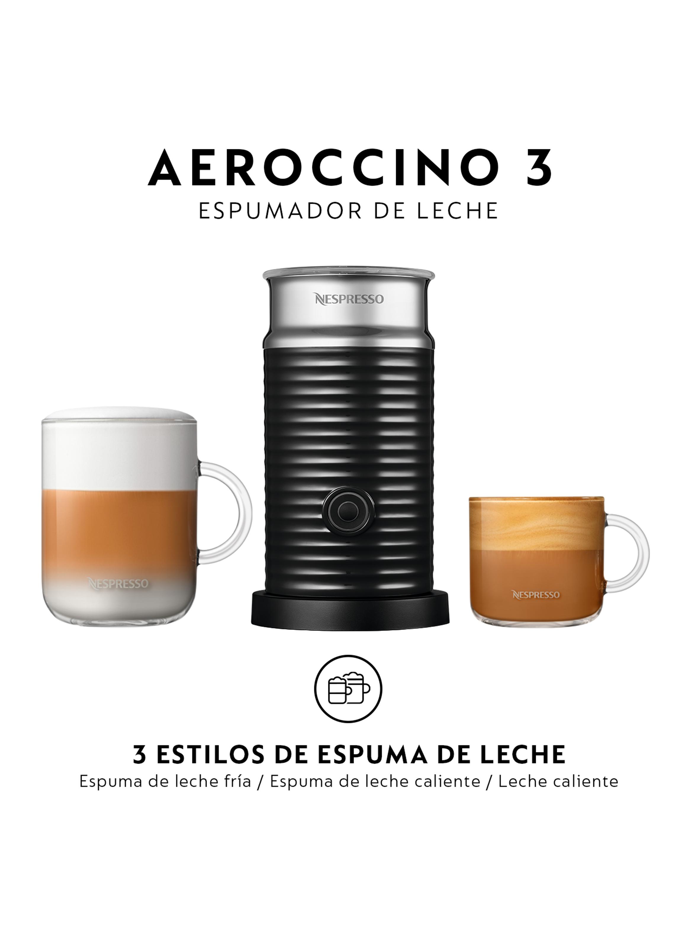 Cafetera Vertuo Pop Aqua + Espumador de Leche Aeroccino 3-6