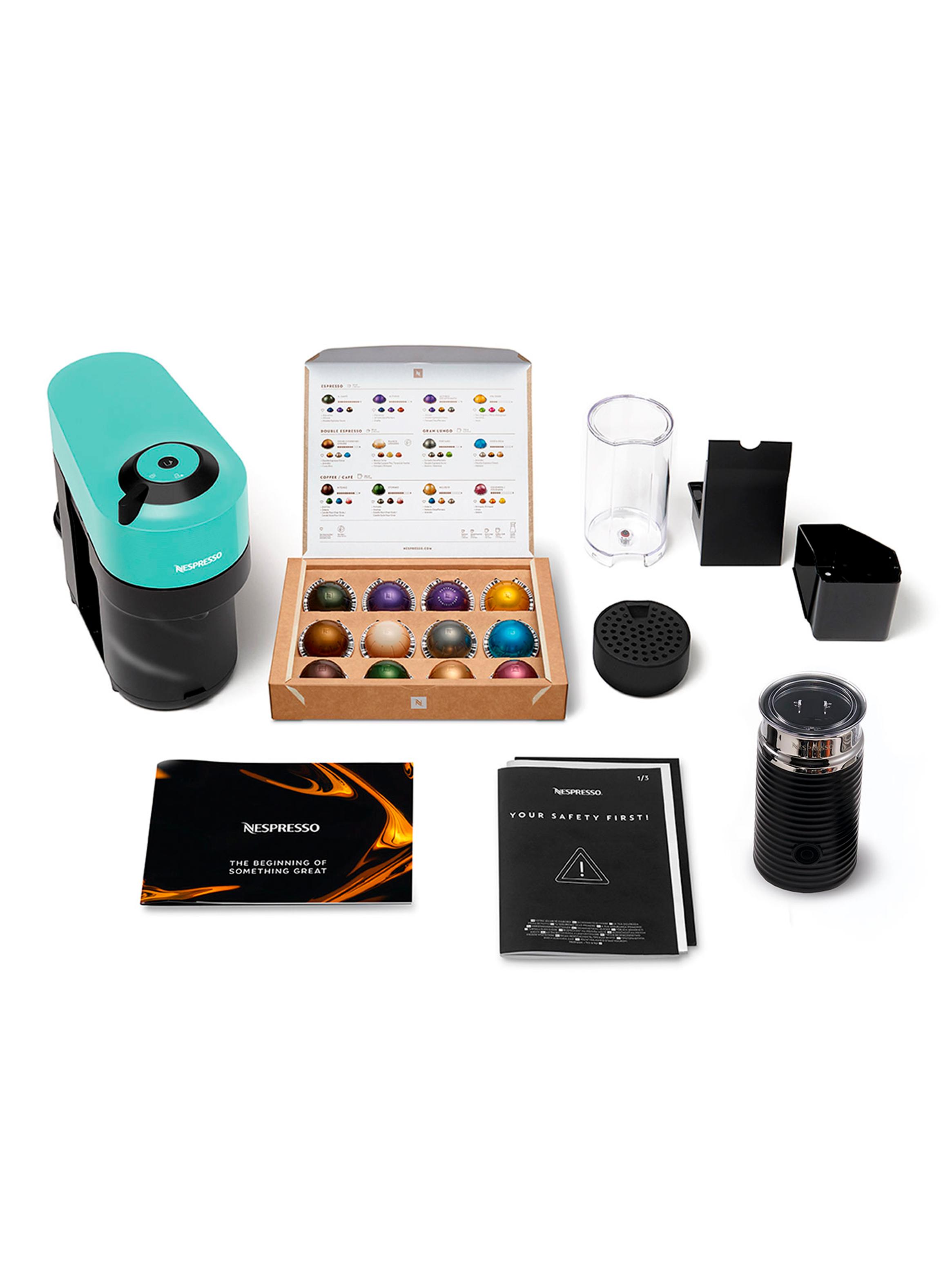 Cafetera Vertuo Pop Aqua + Espumador de Leche Aeroccino 3-9