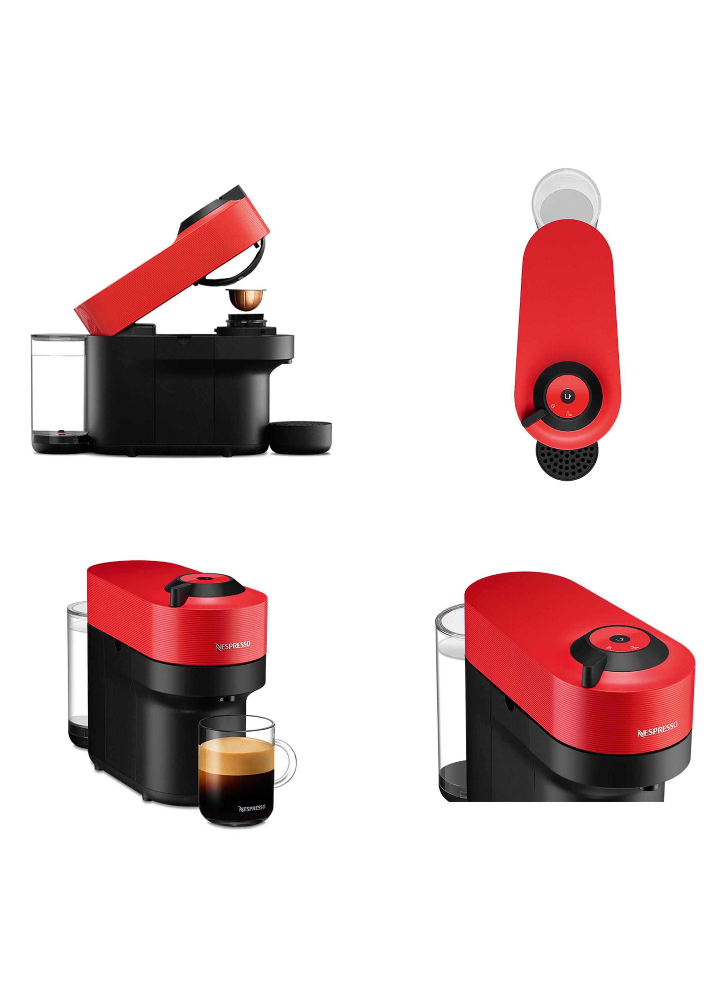 Cafetera Vertuo Pop Roja + Espumador de Leche Aeroccino 3-5