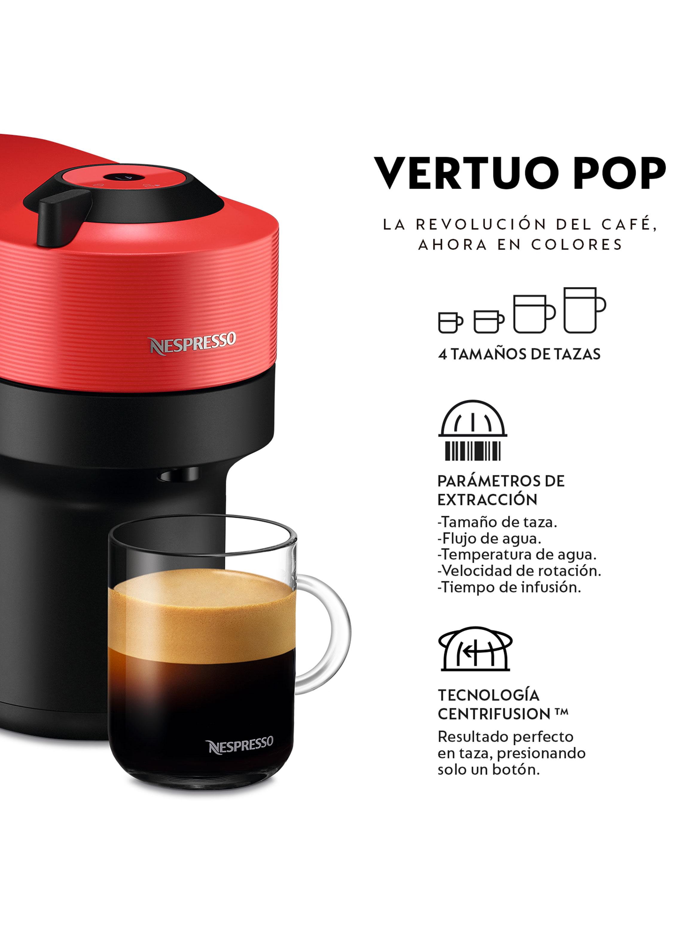Cafetera Vertuo Pop Roja + Espumador de Leche Aeroccino 3-3