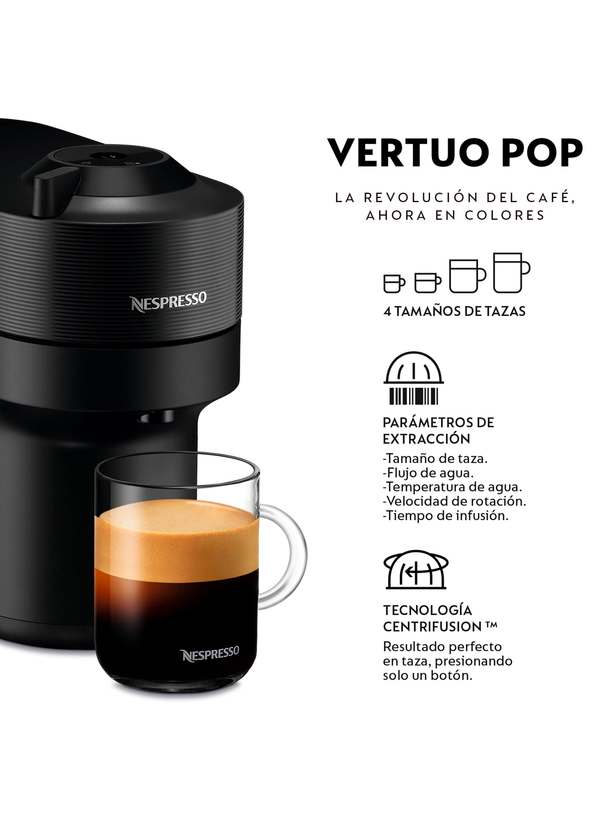 Cafetera Vertuo Pop Negra + Espumador de Leche Aeroccino 3-3