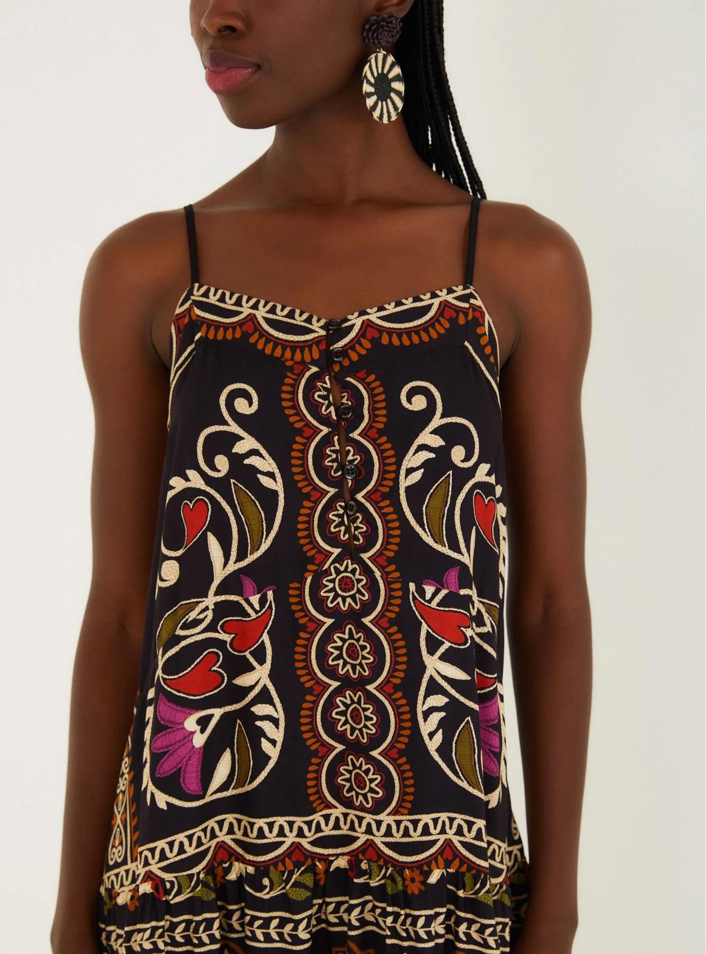 Vestido Midi Diseño Bohemio-3