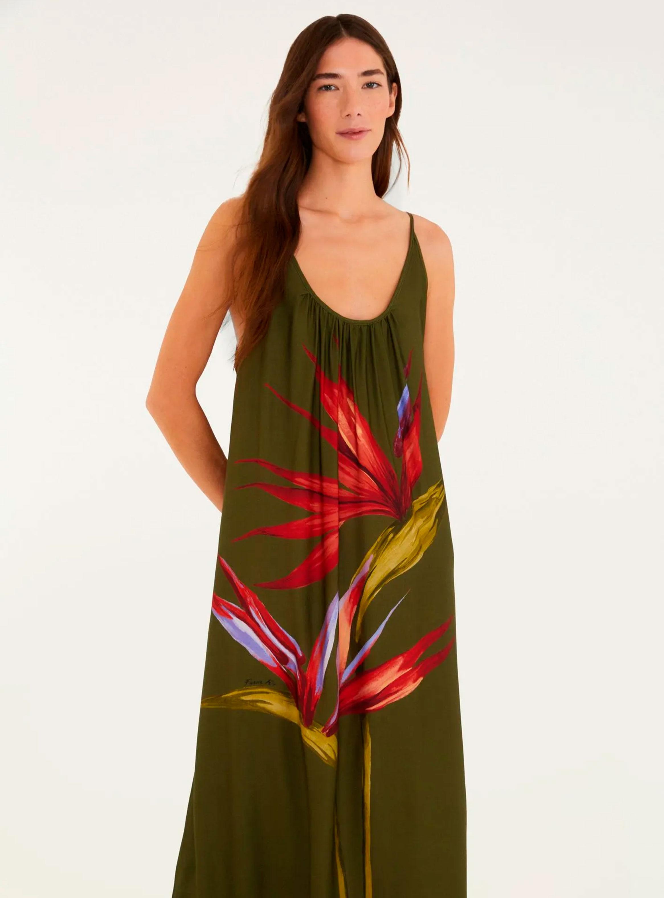 Vestido Midi con Estampado Floral-2