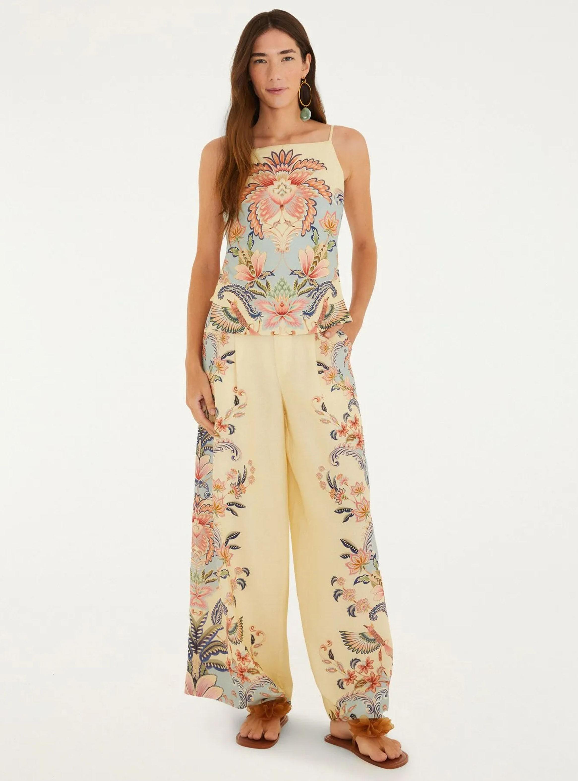 Blusa Escote Cuadrado Diseño Floral-3