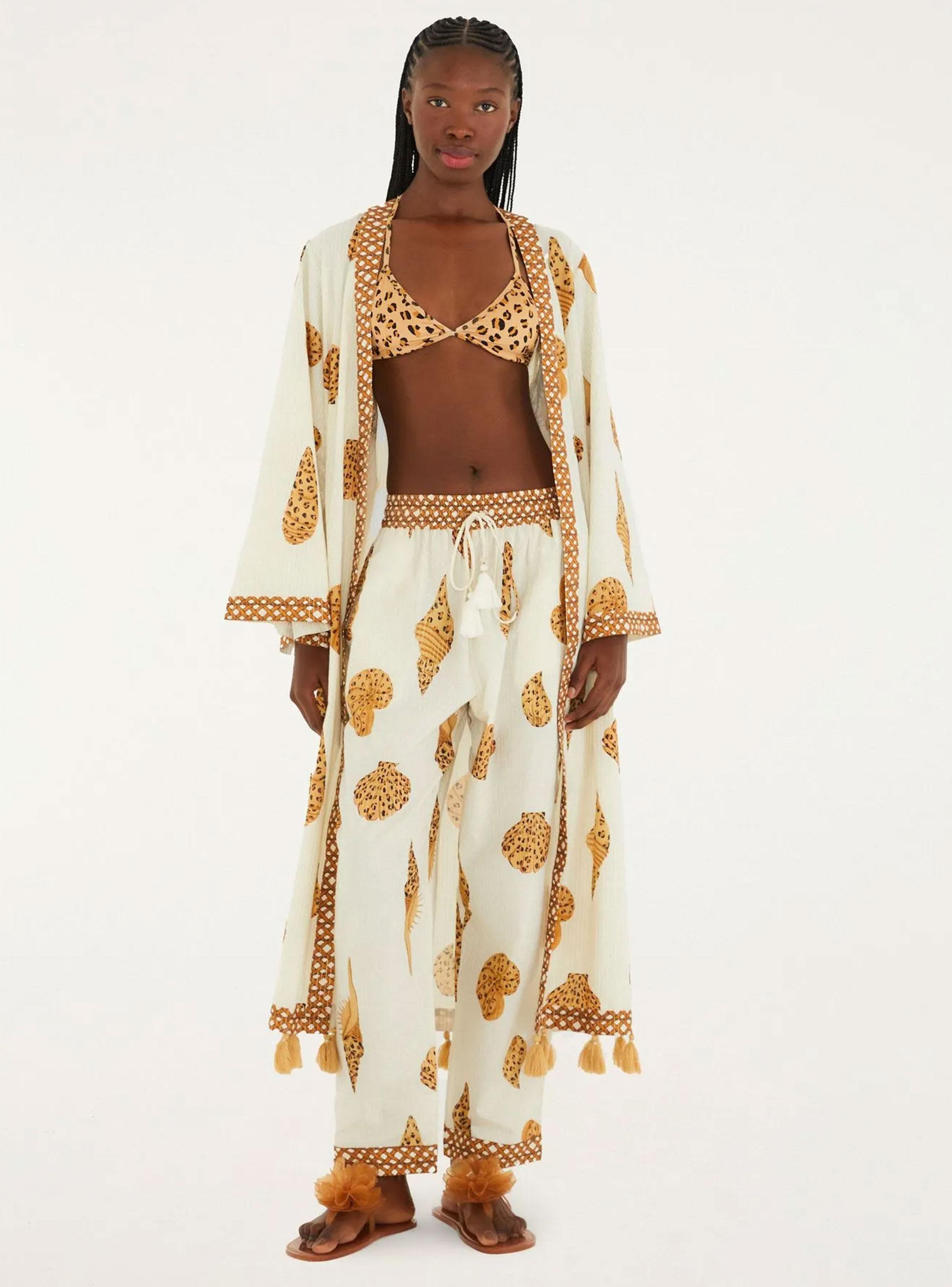 Pantalón Fluido Diseño Caracoles de Mar-3