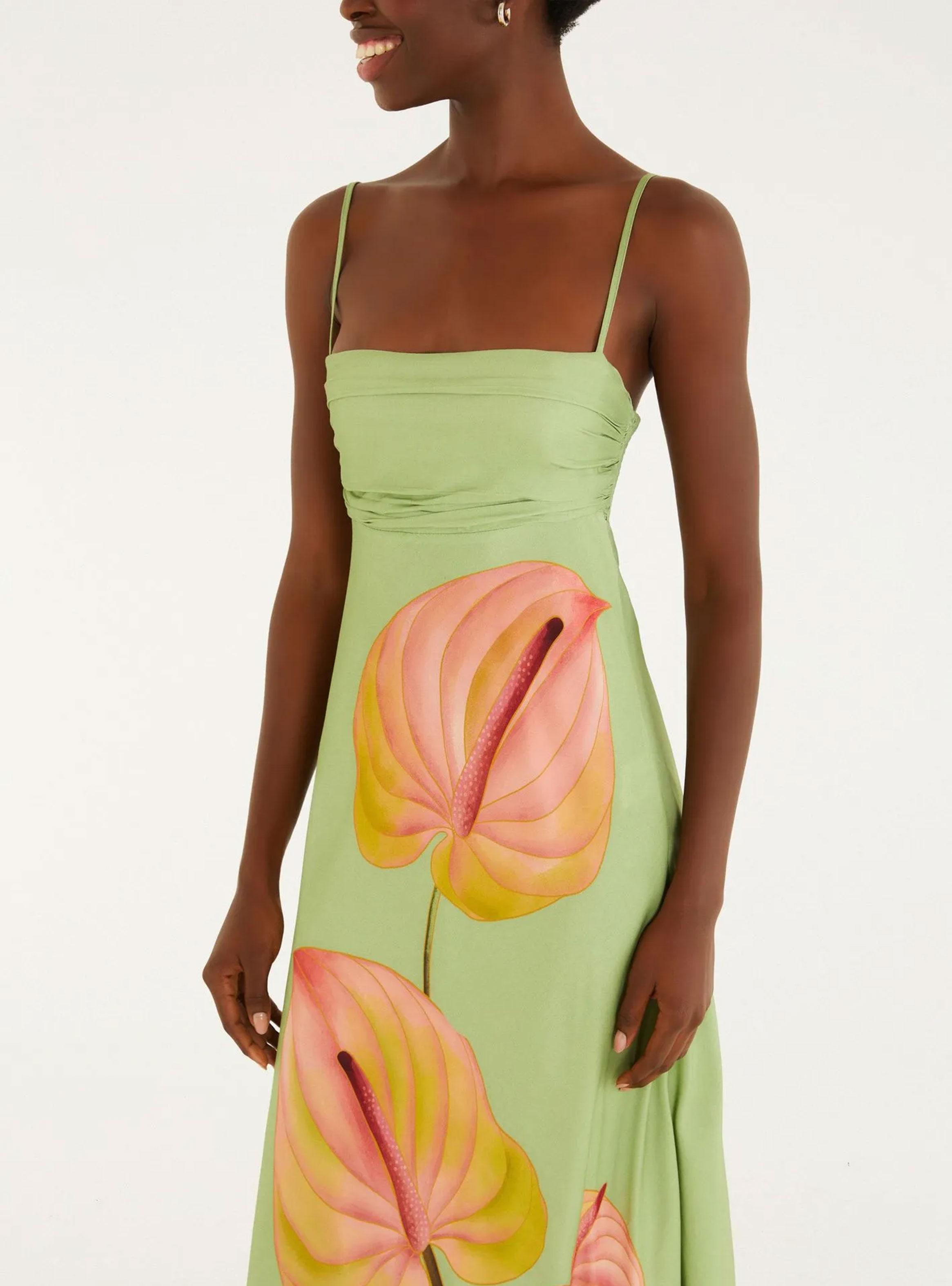 Vestido Midi Diseño Flores Cala-2