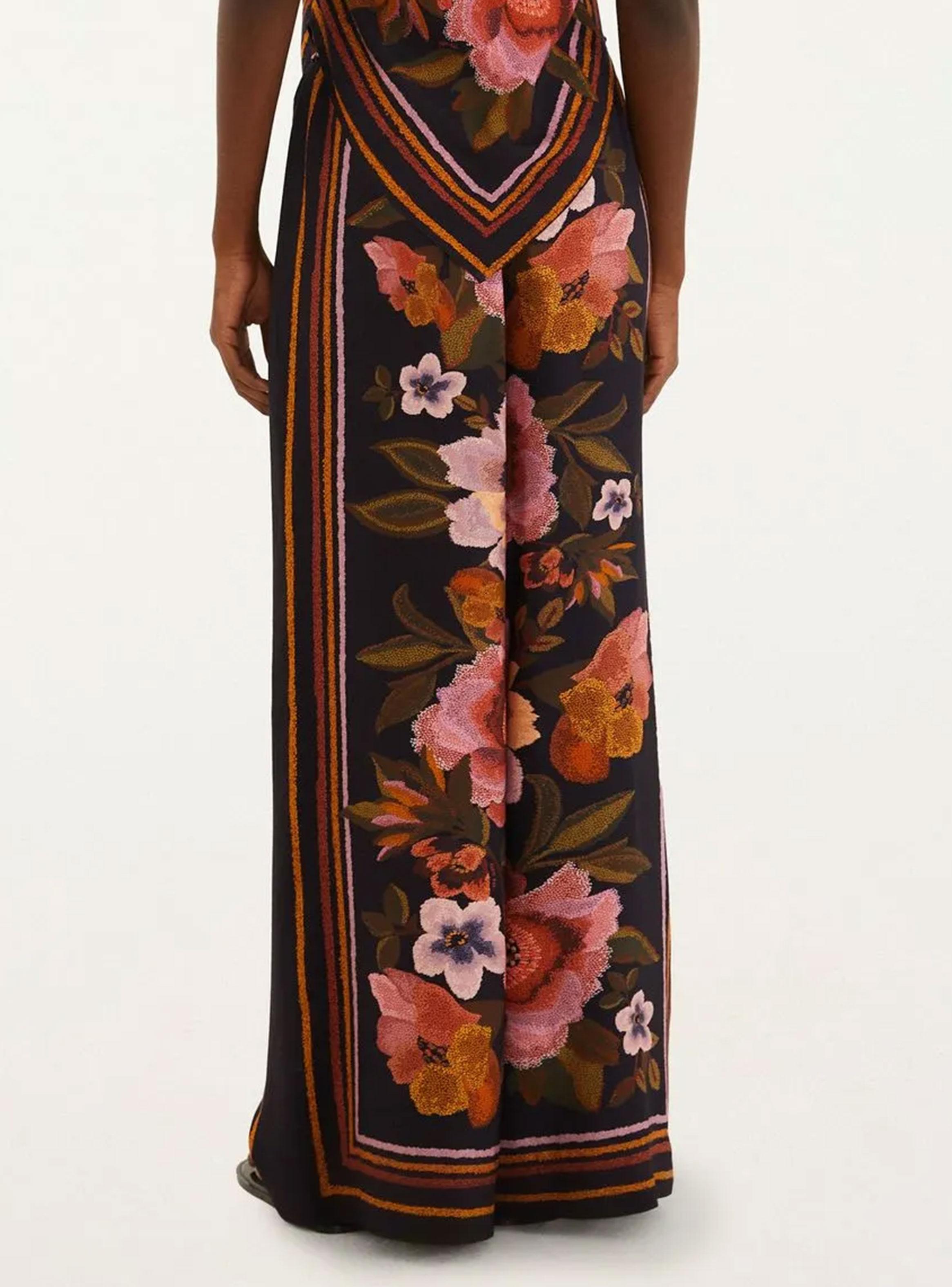 Pantalón Fluido Diseño Floral-1