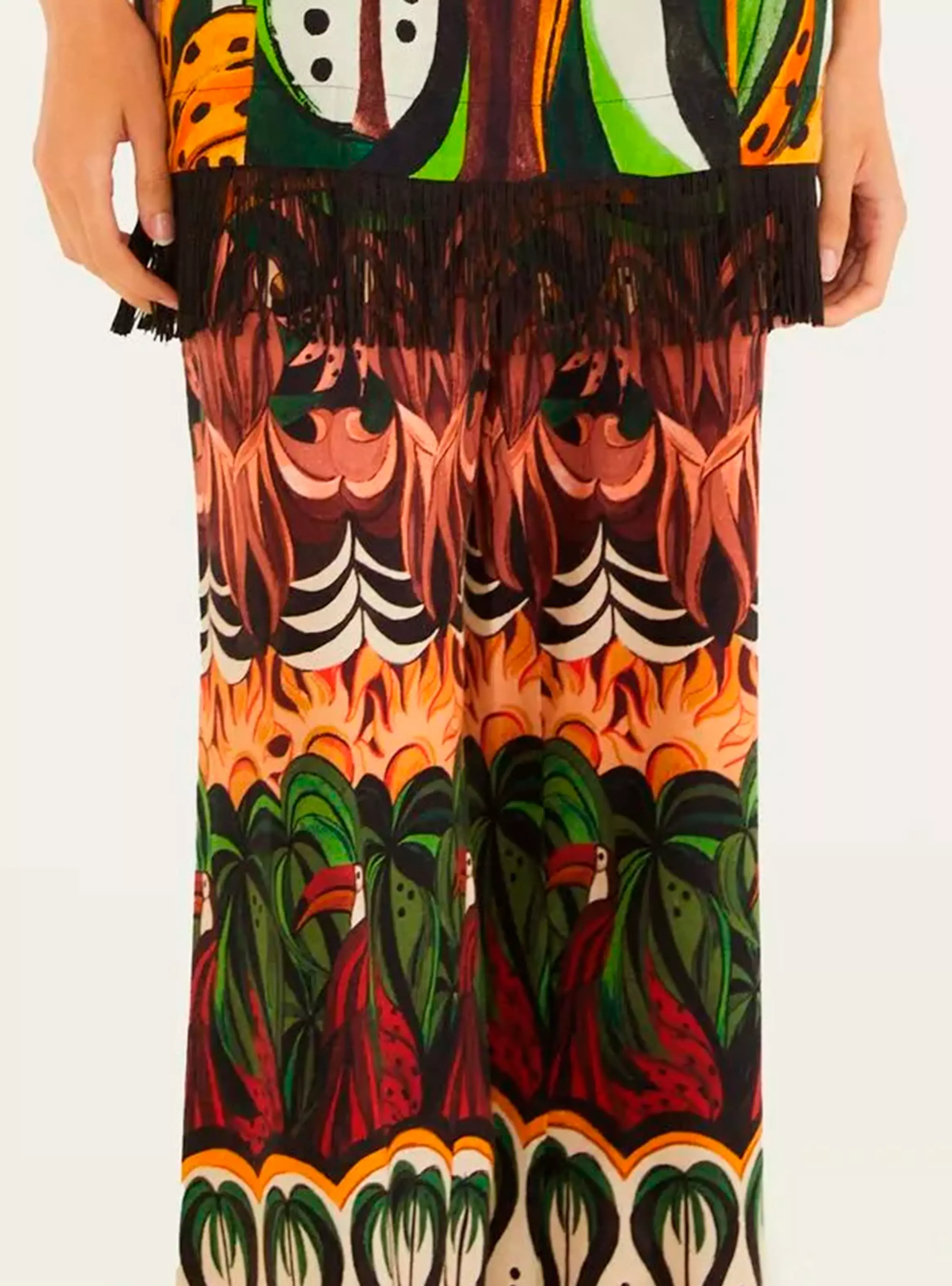 Pantalón Recto Diseño Tropical-2