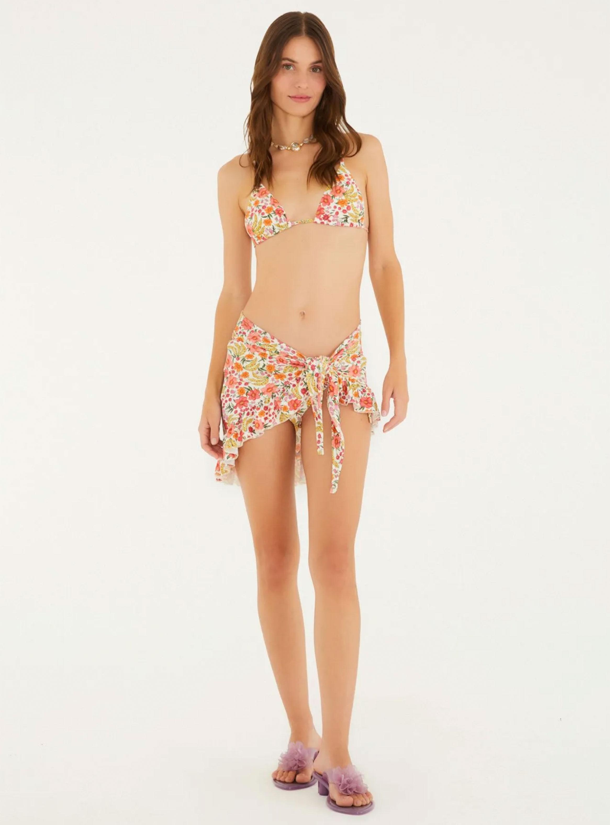 Bikini Triángulo Diseño Floral-3