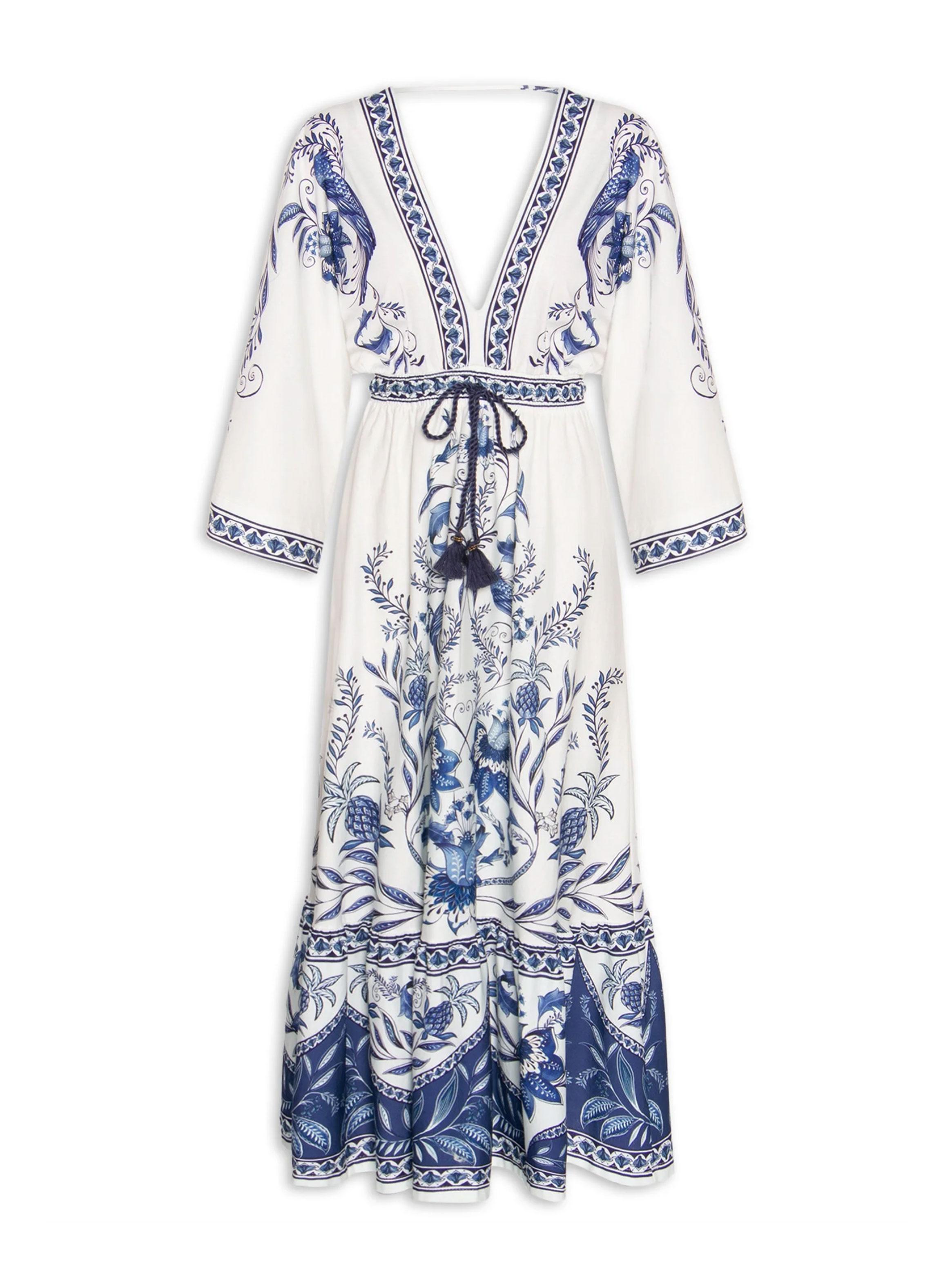 Vestido Midi con Manga Diseño Boho-3