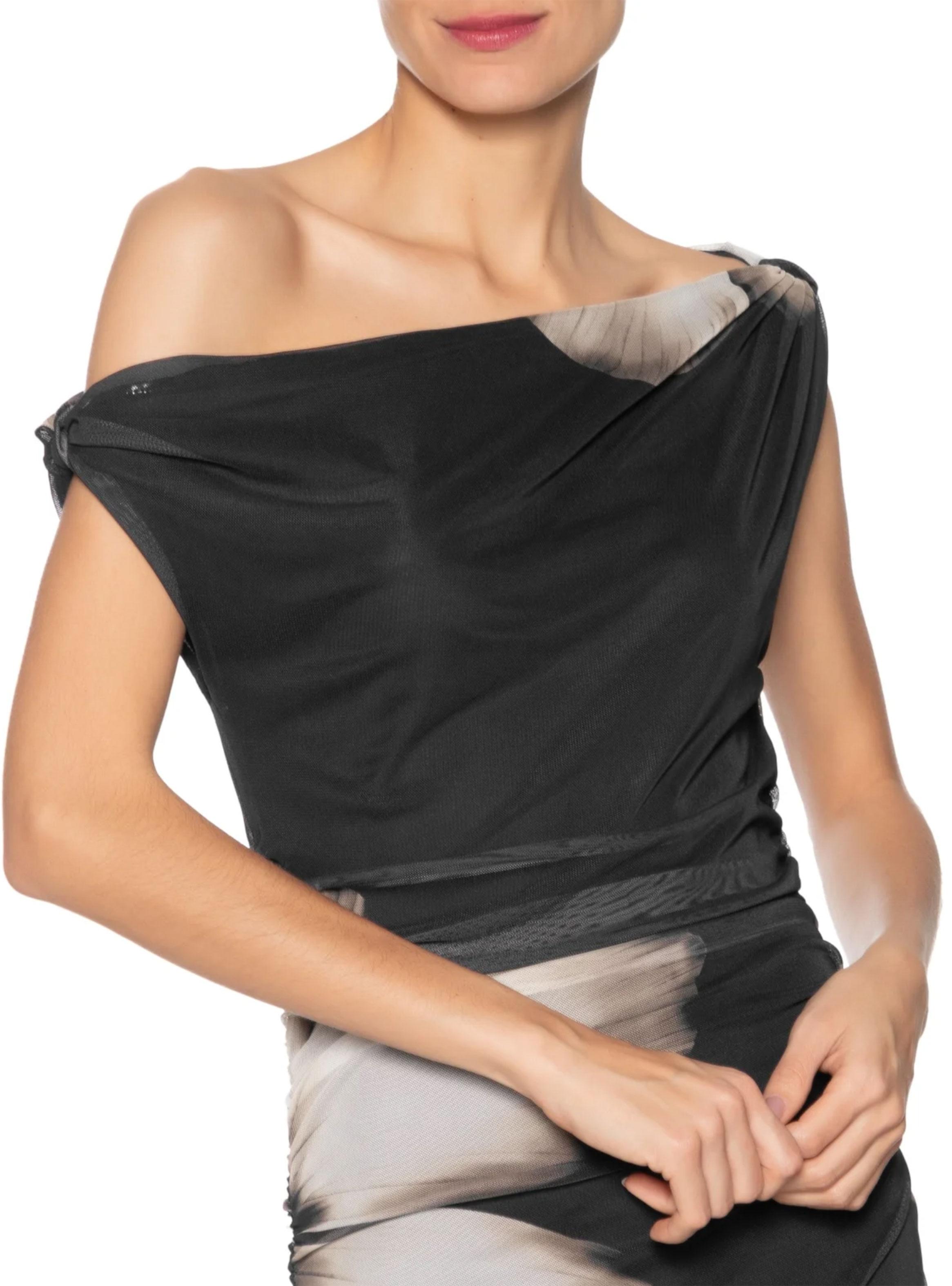 Vestido Asimétrico Diseño Maxi Flores-2