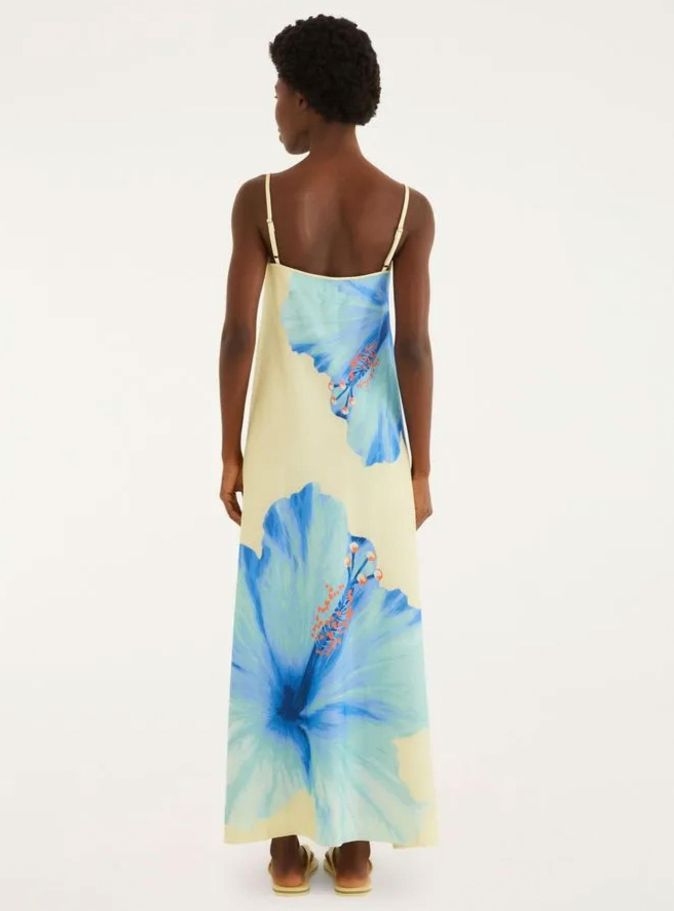 Vestido Midi Diseño Maxi Flores-2