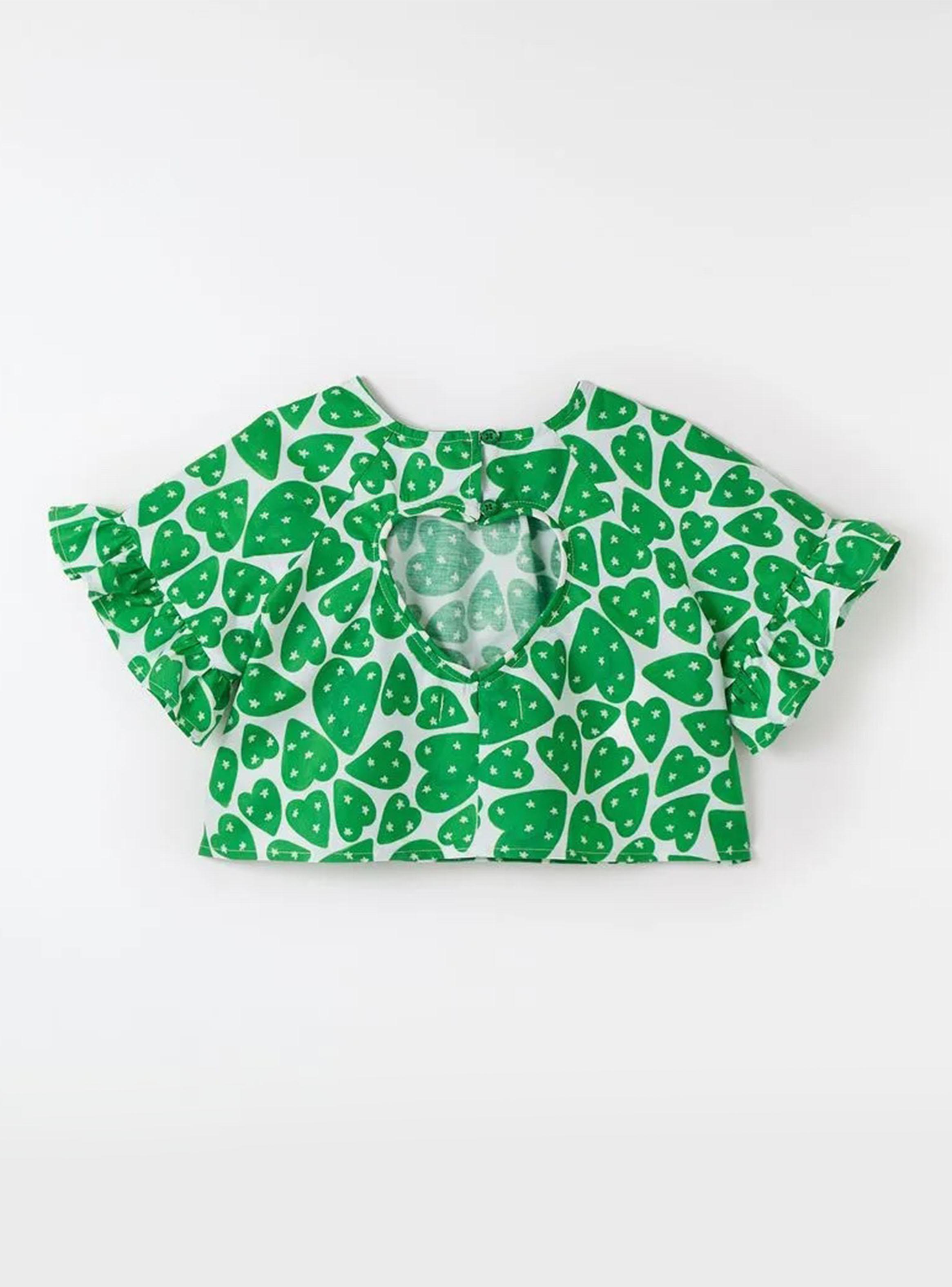 Blusa Diseño Corazones con Detalle en Espalda-1