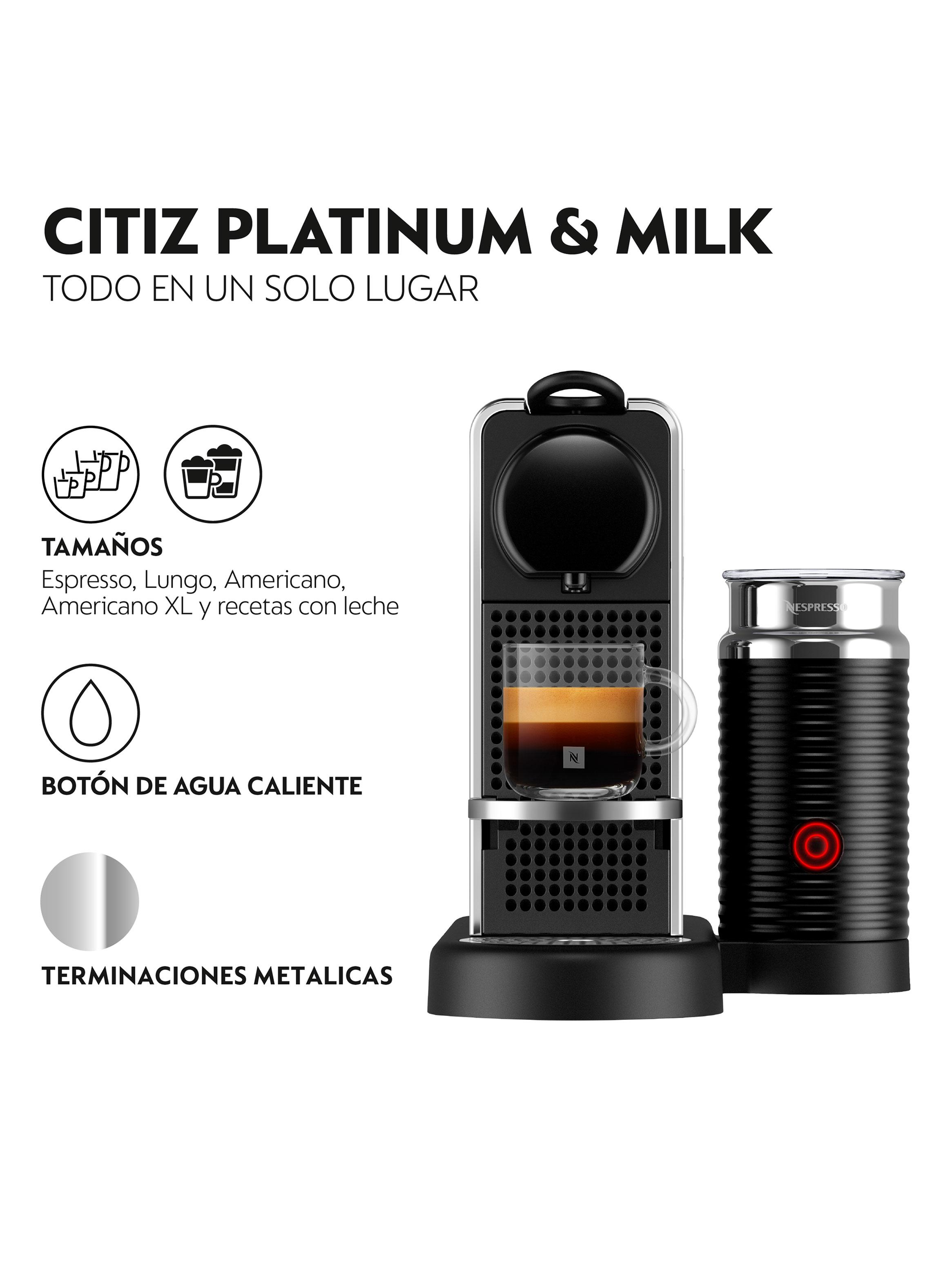 Cafetera de Cápsulas Citiz Platinum y Milk-3