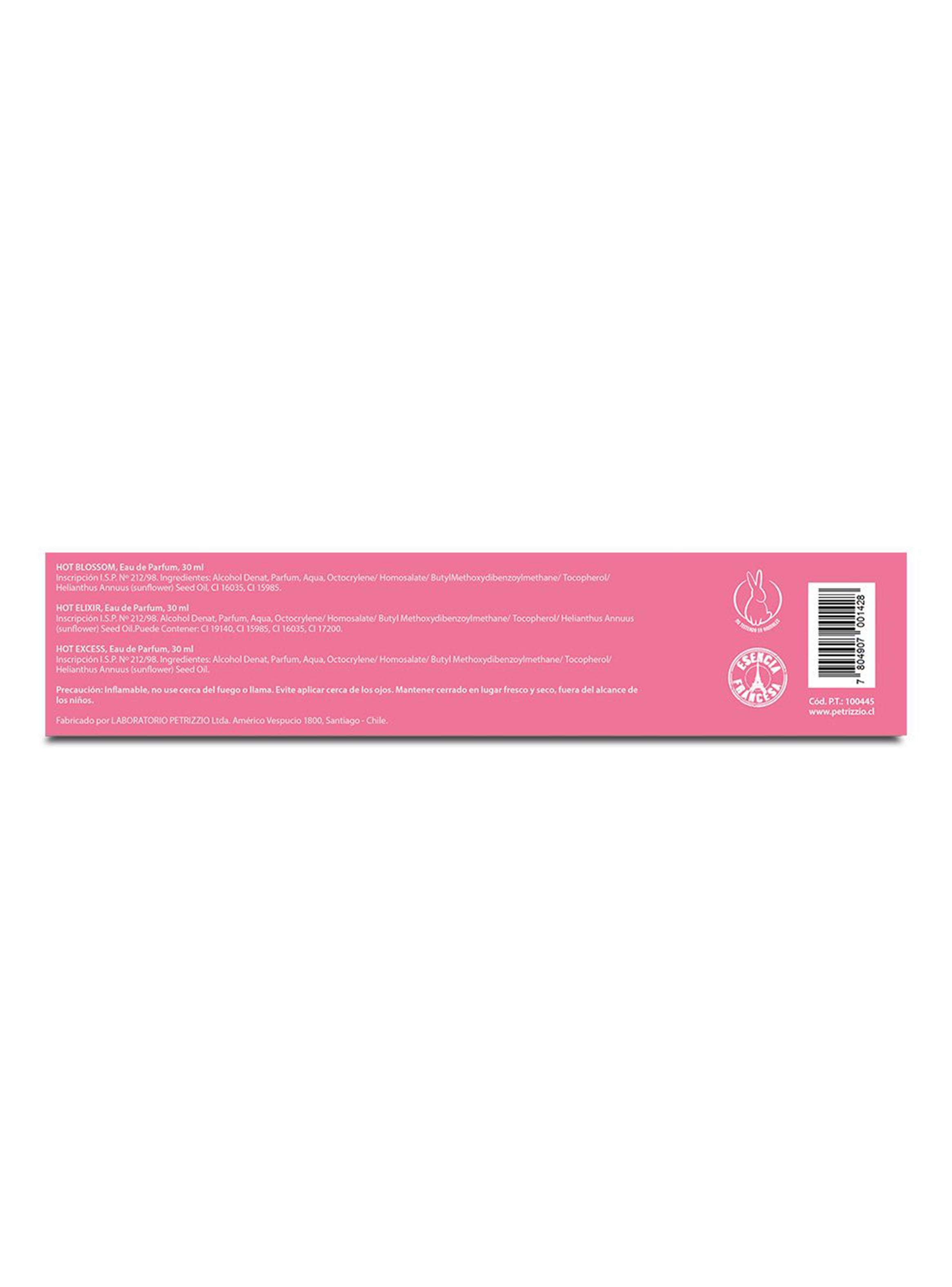 Set Hot Experience Excess Mujer 30 ml + Elixir 30 ml + Blossom 30 ml-2