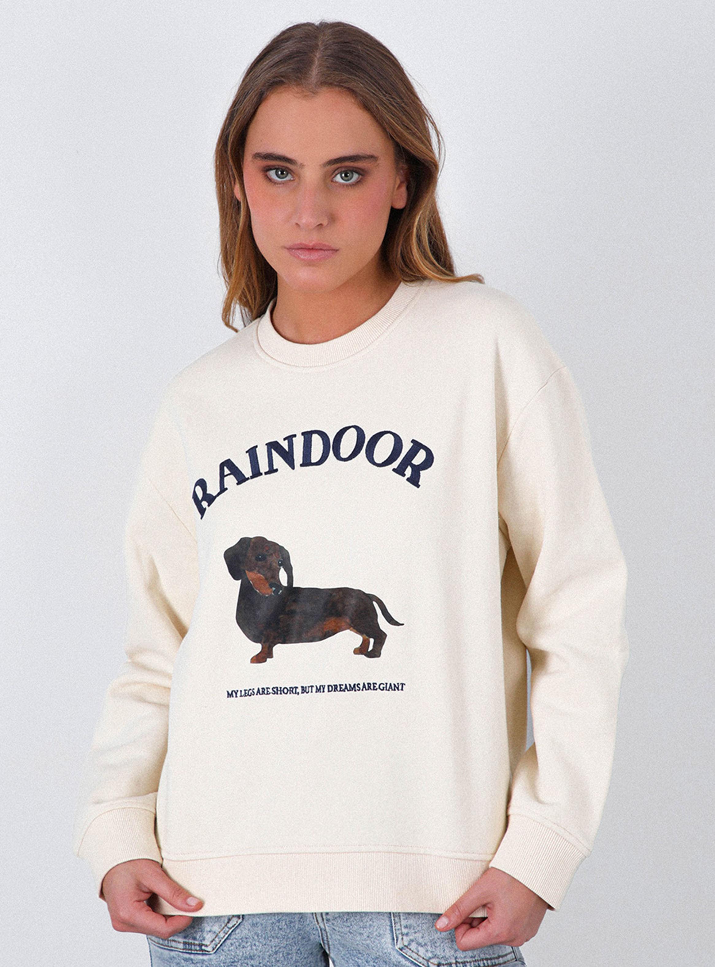 Polerón Crew Neck Estampado Bone-2