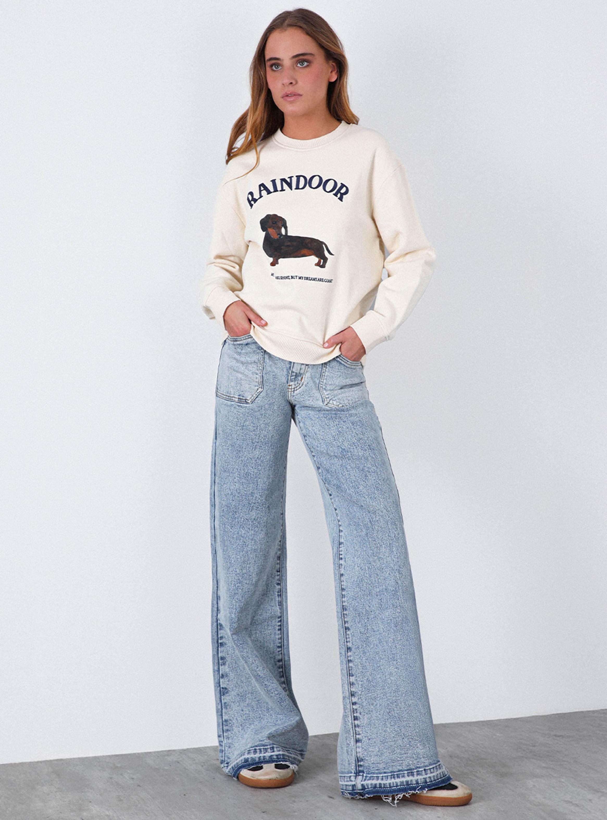 Polerón Crew Neck Estampado Bone-5