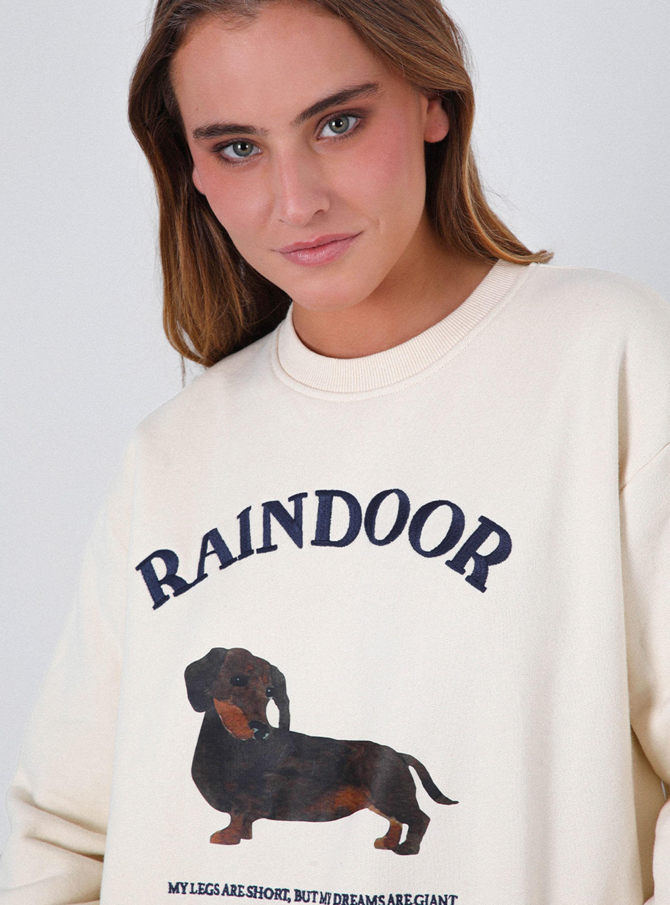 Polerón Crew Neck Estampado Bone-4
