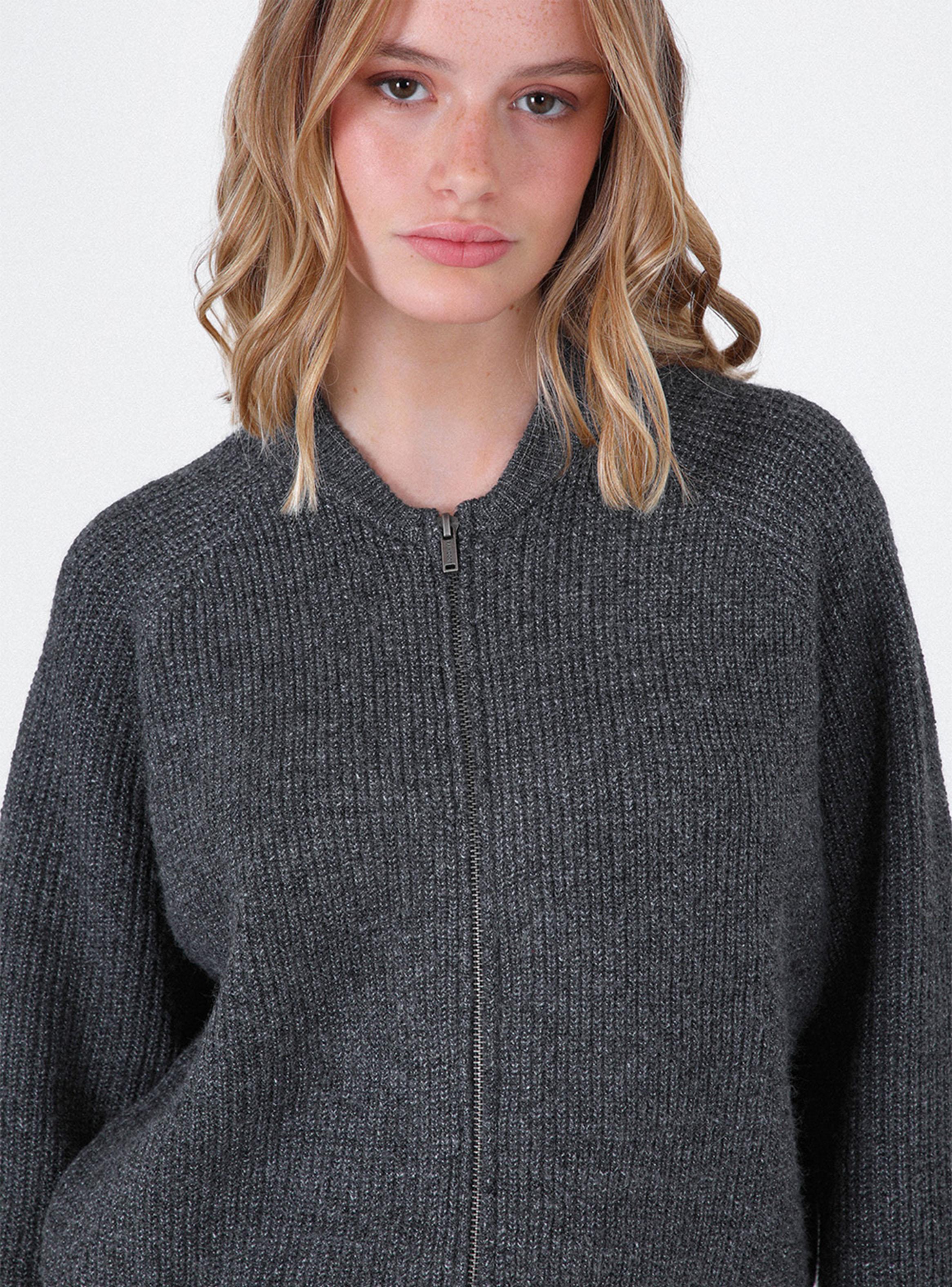 Cárdigan Cuello Dark Grey-3