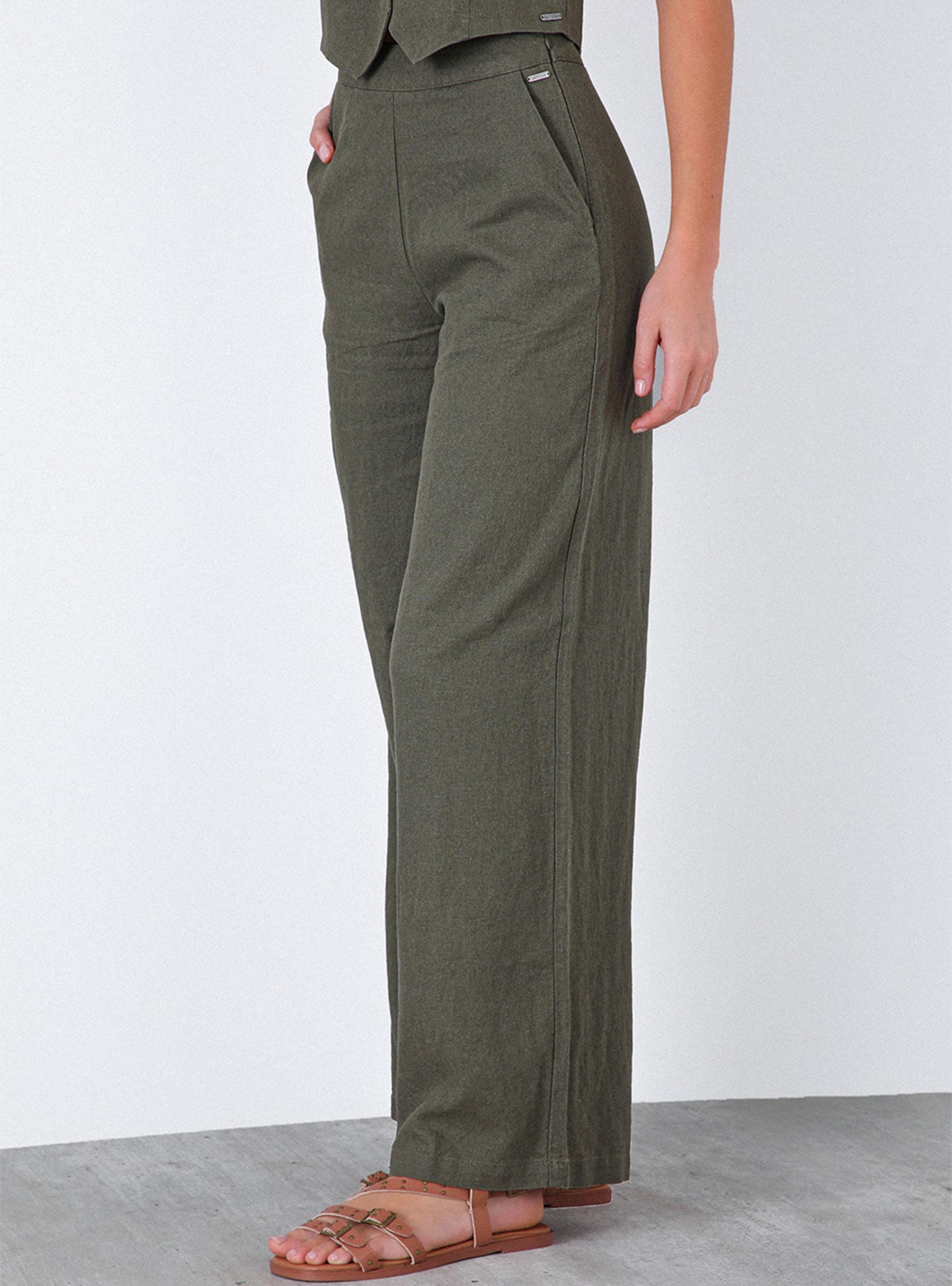 Pantalón Rayas Lino Blue Colección Josefa Saez-3