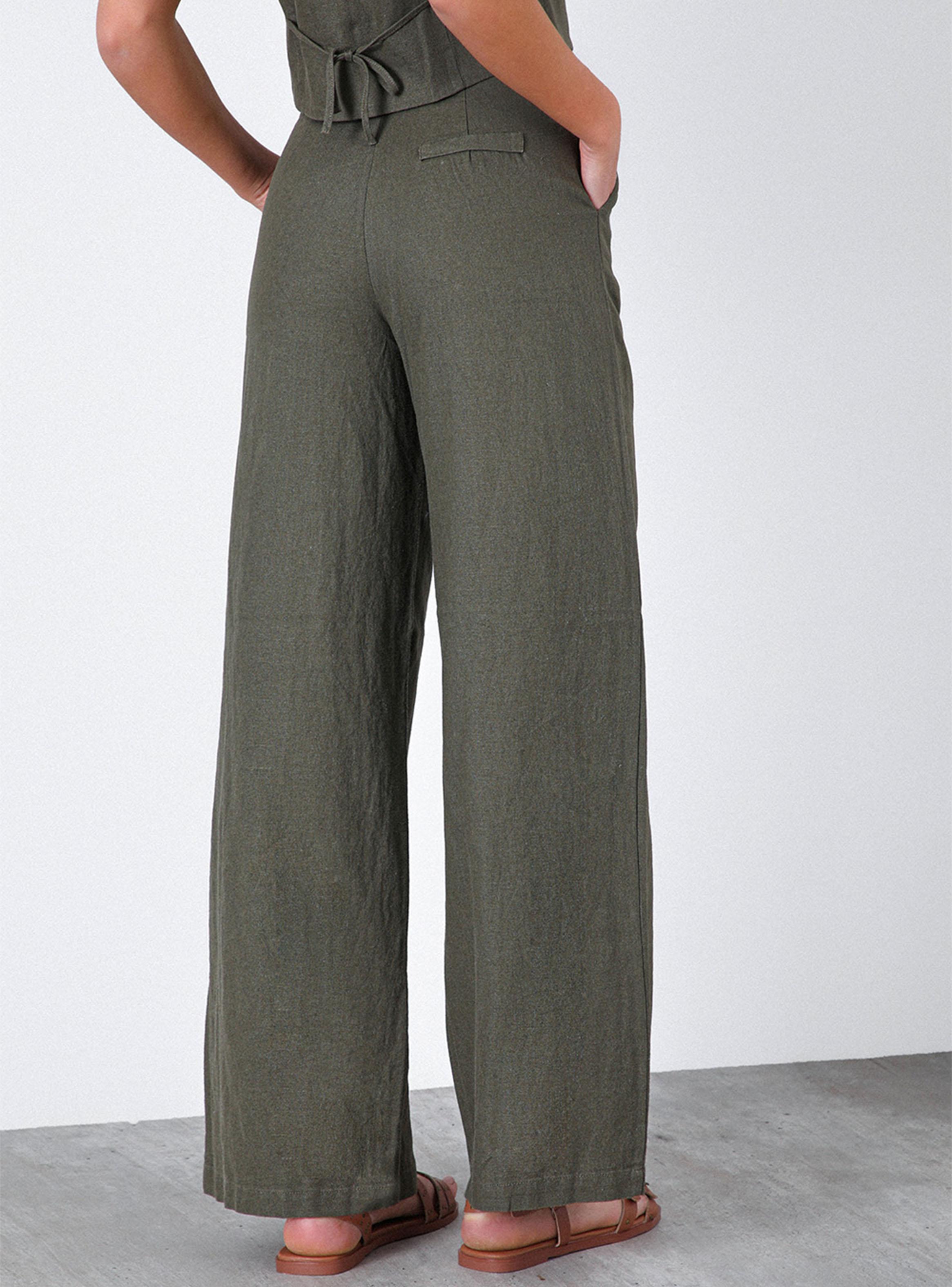 Pantalón Rayas Lino Blue Colección Josefa Saez-2