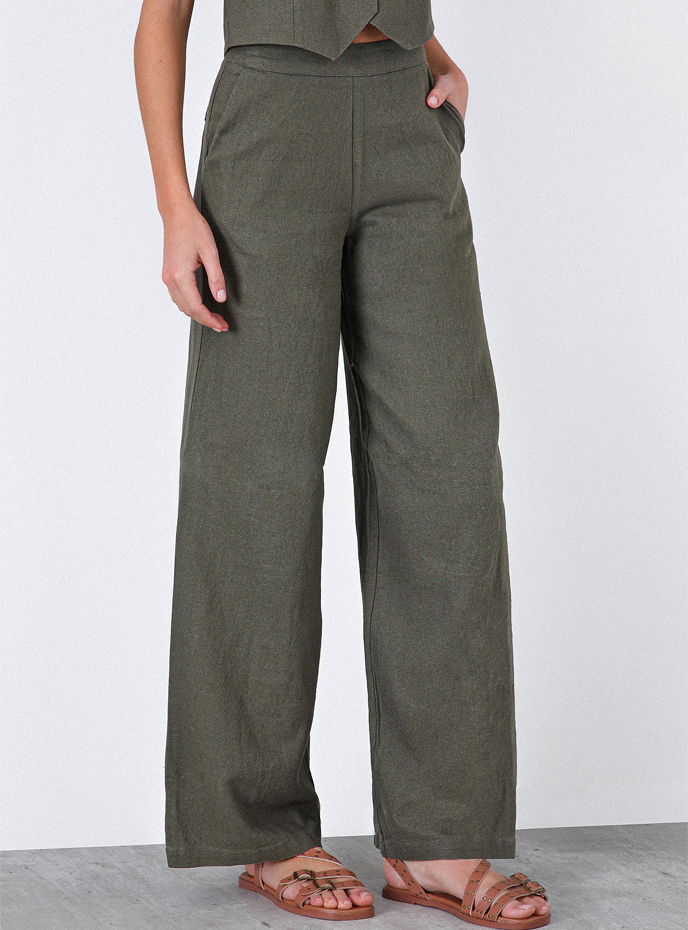 Pantalón Rayas Lino Blue Colección Josefa Saez-1