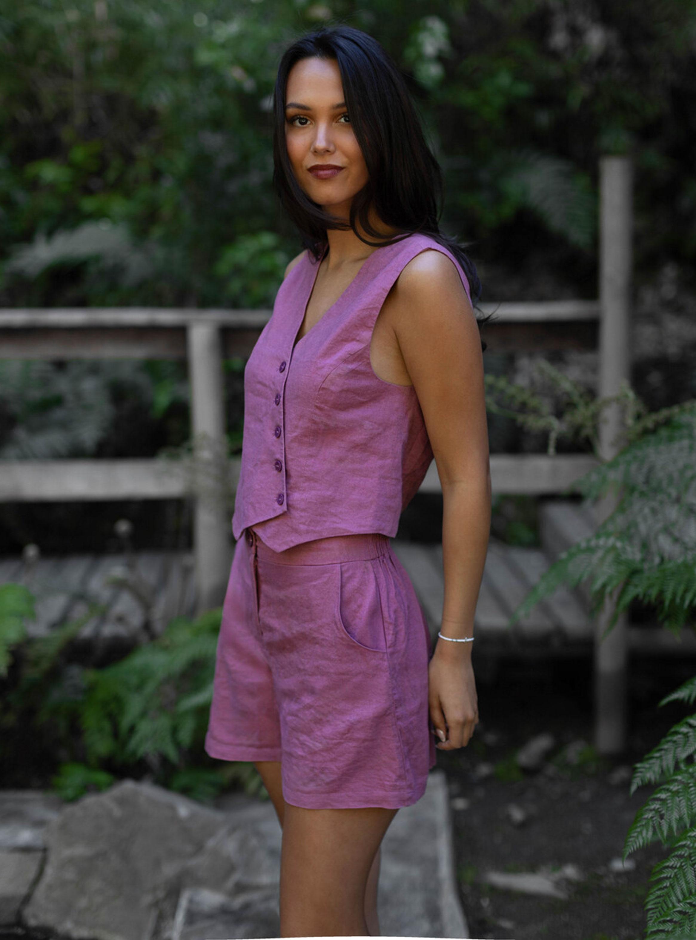 Short Pretina Elasticada Pink-5