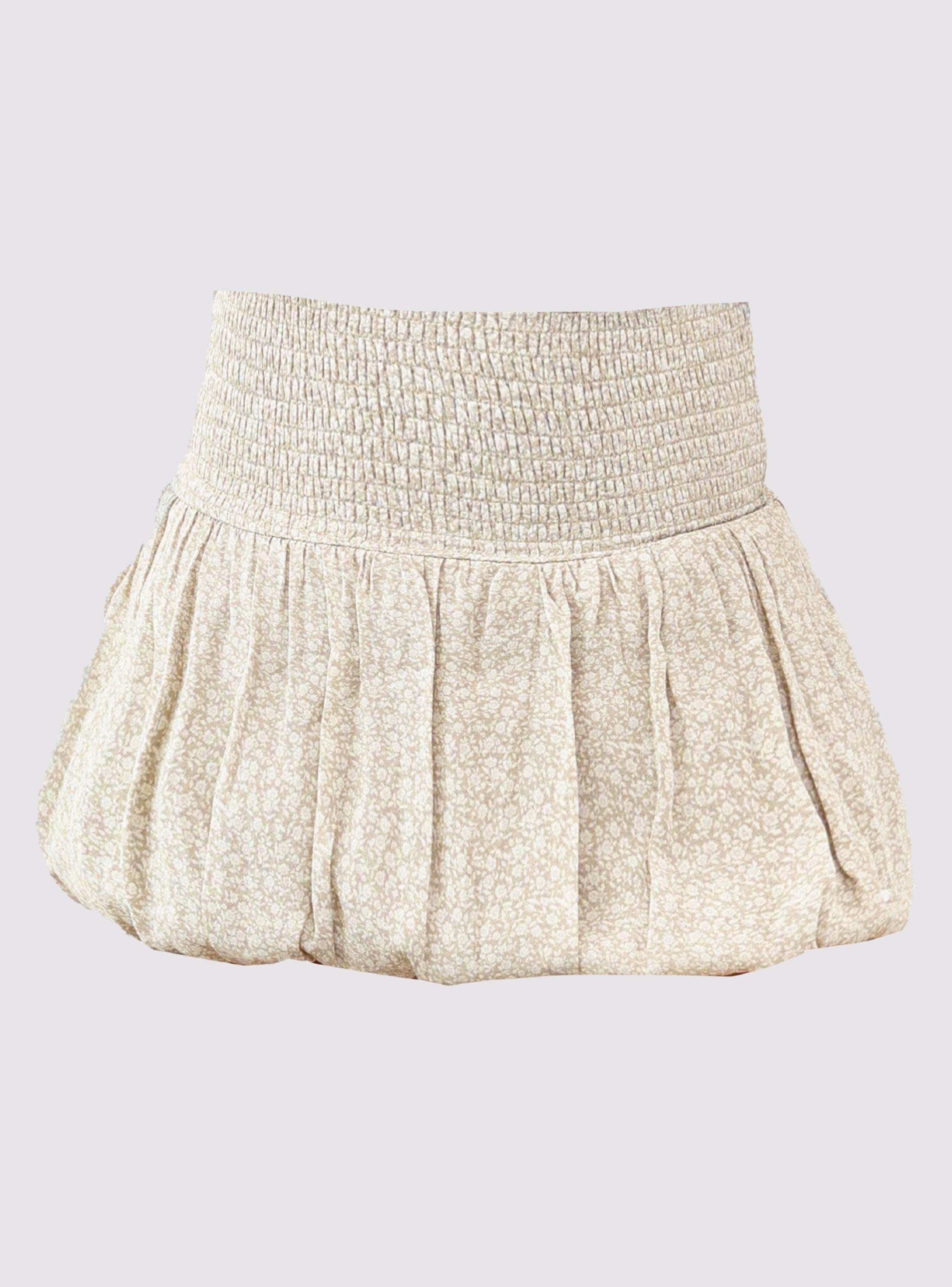 Falda Globo Lurex Ecru Colección Josefa Saez-5