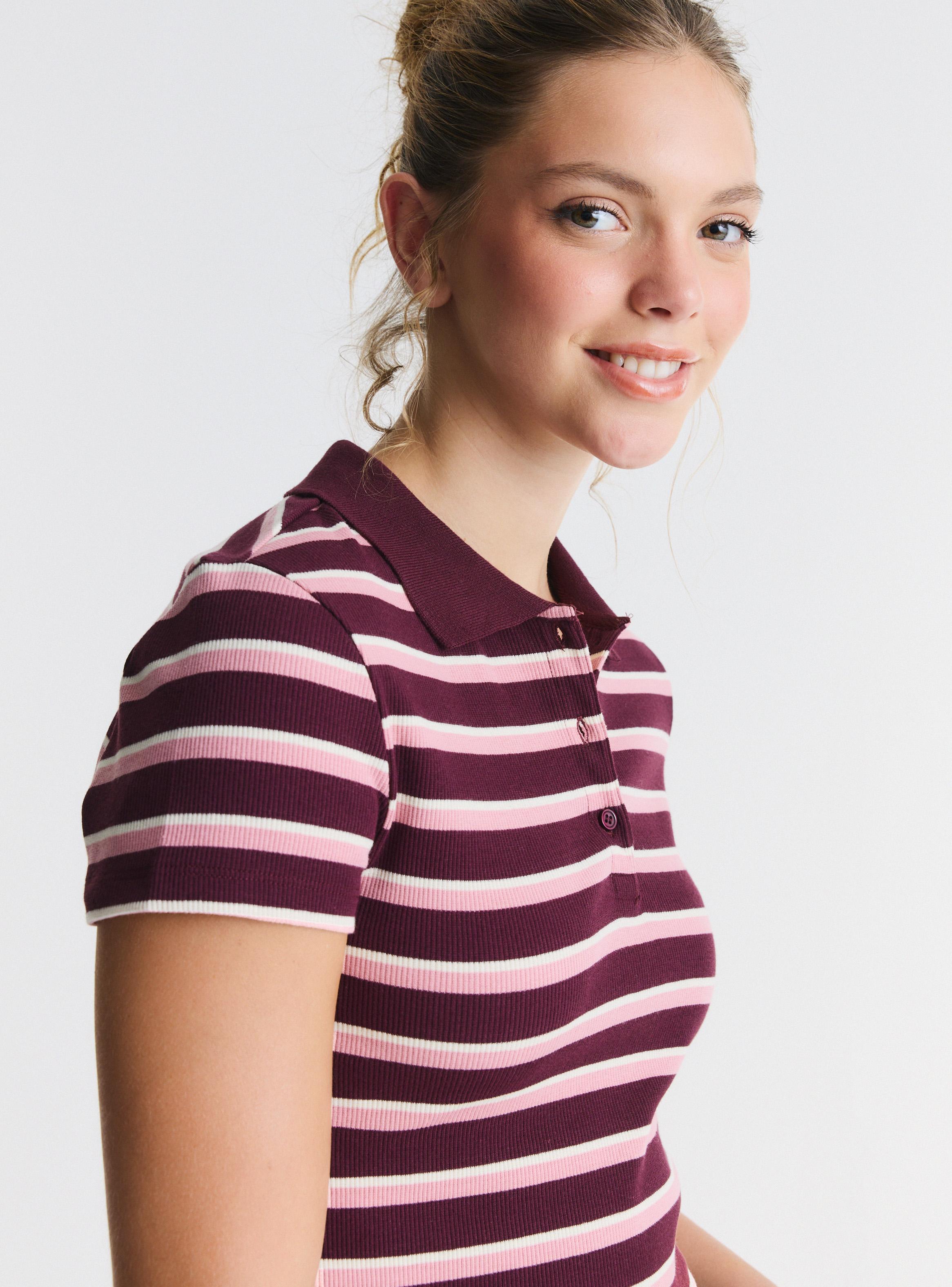 Polera Cuello Polo Color-2