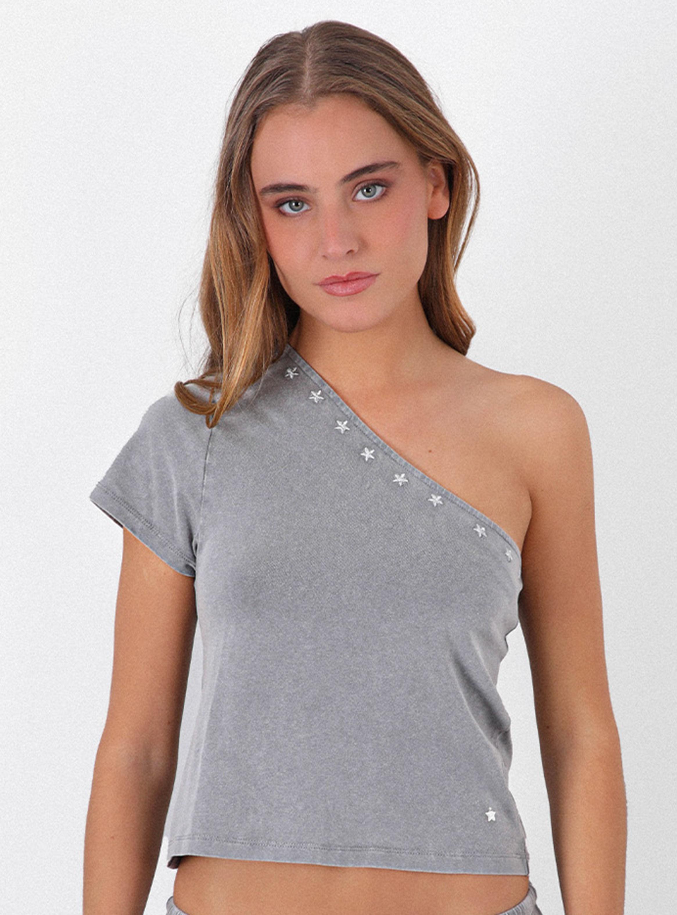 Polera Asimétrica Estrellas-0