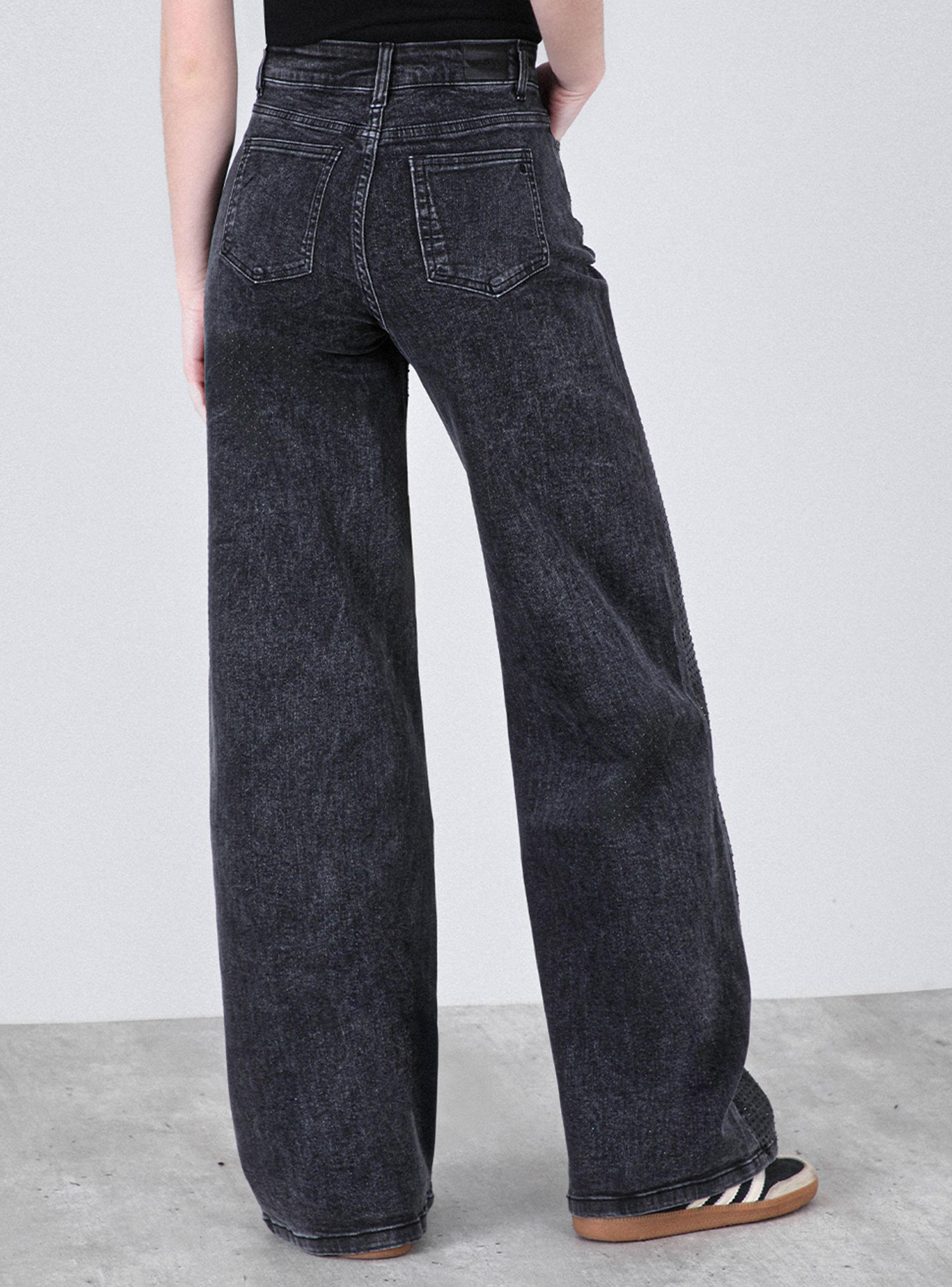 Pantalón Wide Leg Strass-2