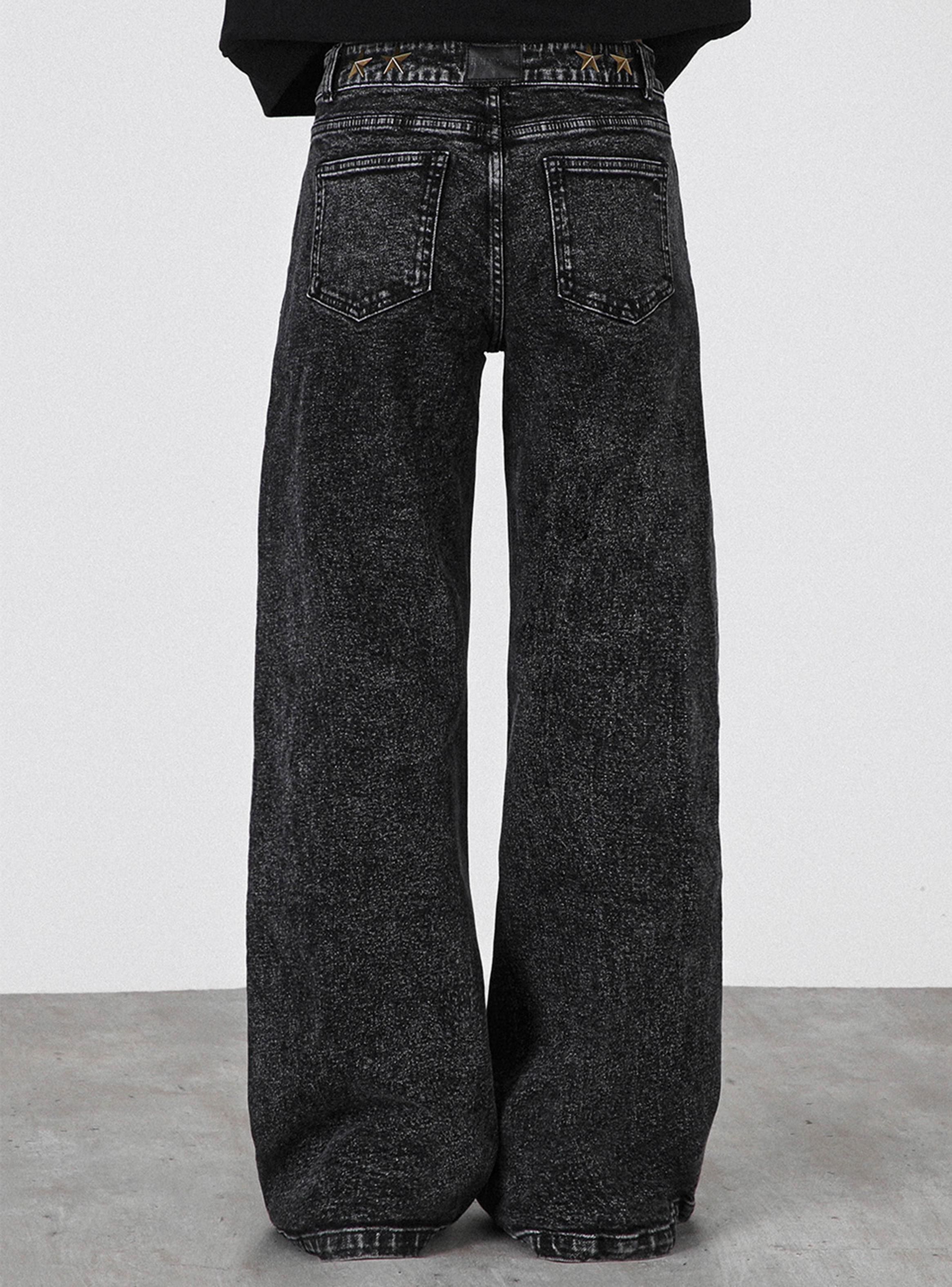 Pantalón Estrellas Cinturón Black-2