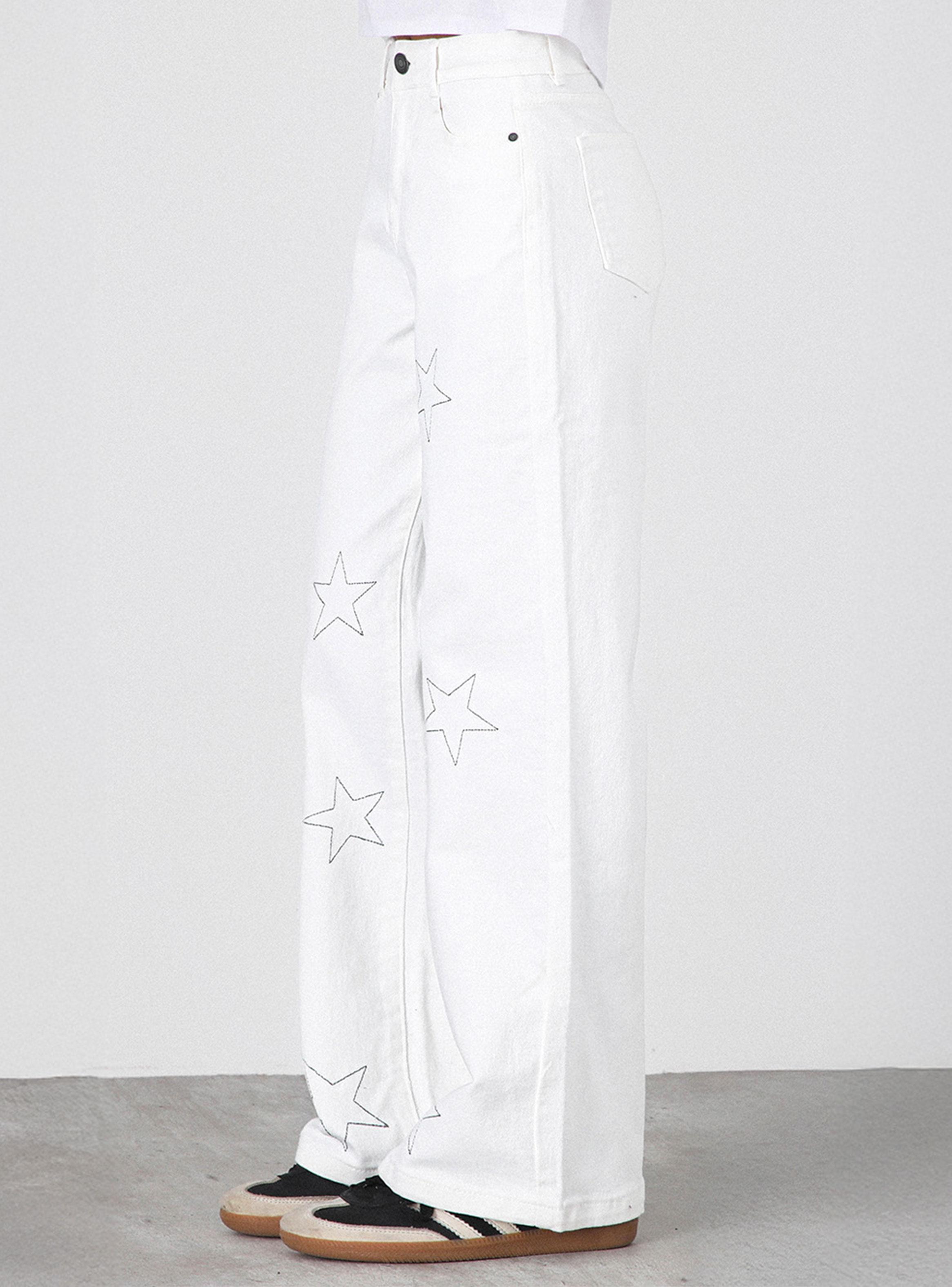 Pantalón Estrellas Bordadas-2