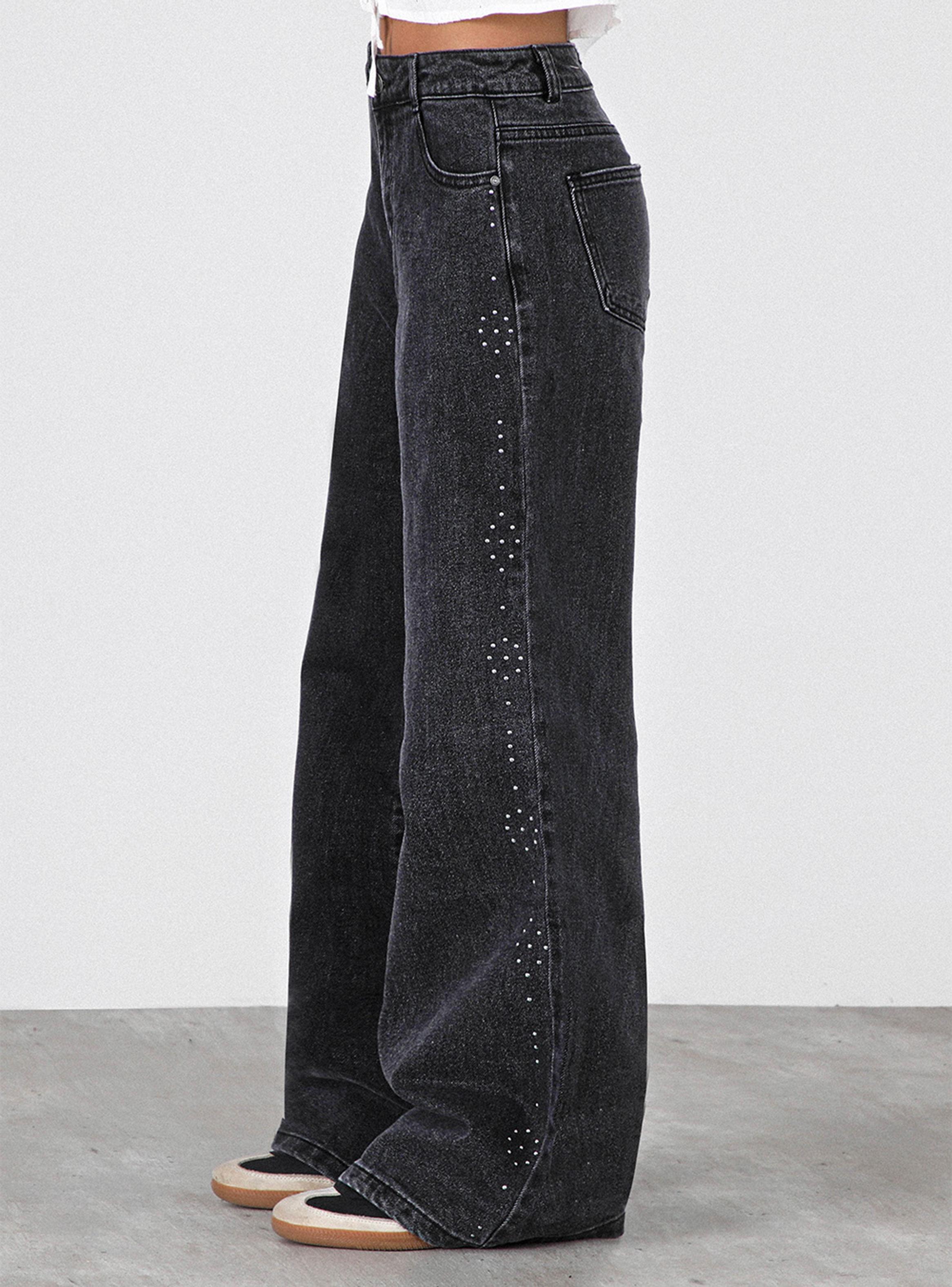 Pantalón Estrellas Tachas Black-2