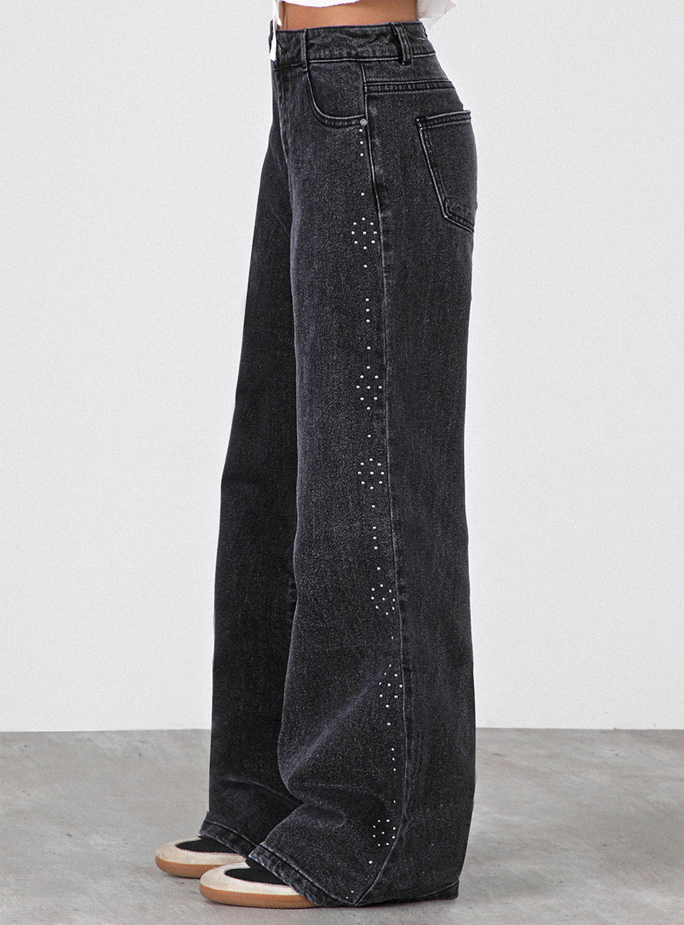 Pantalón Estrellas Tachas Black-3